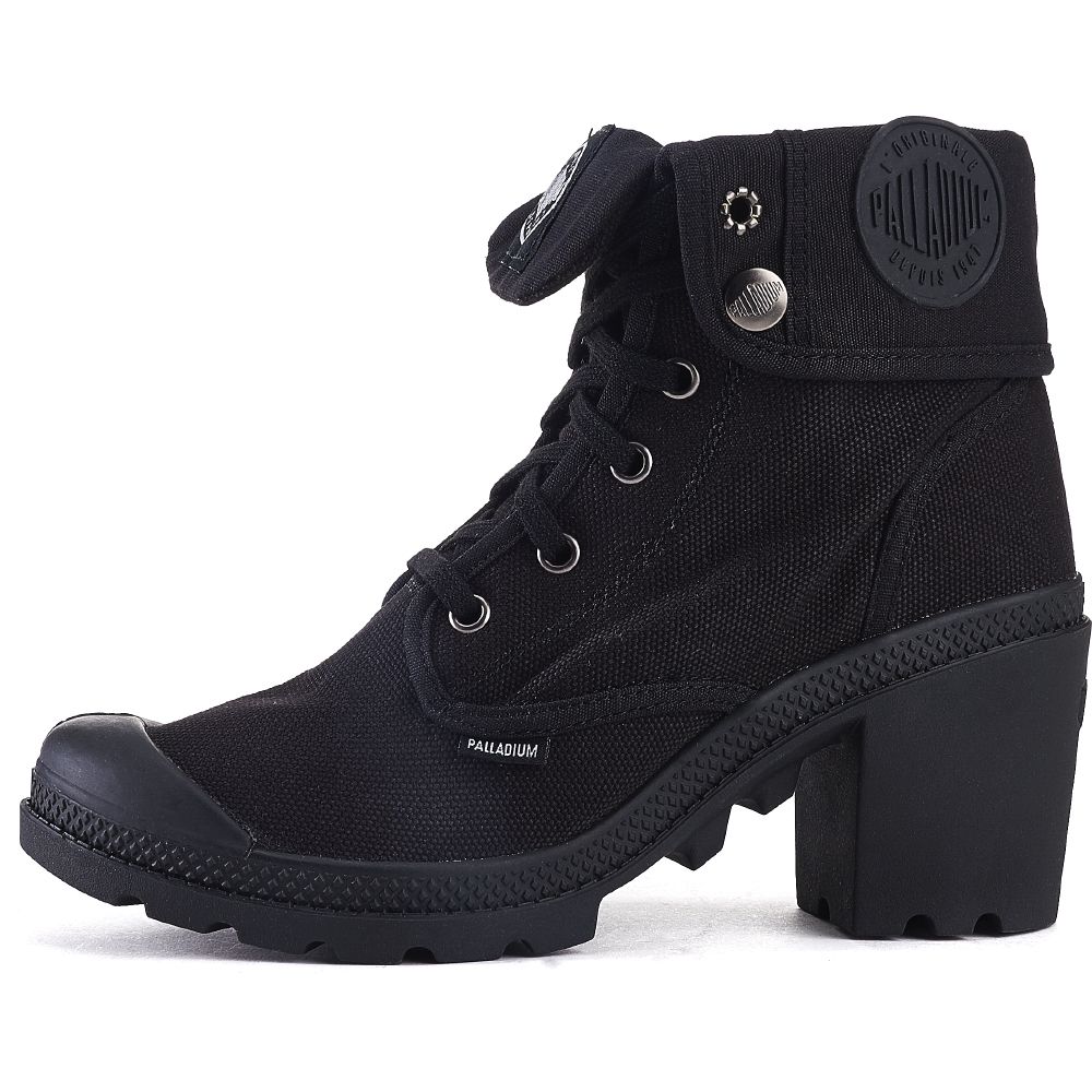 Women: Baggy Heel Black Boots BLACK 