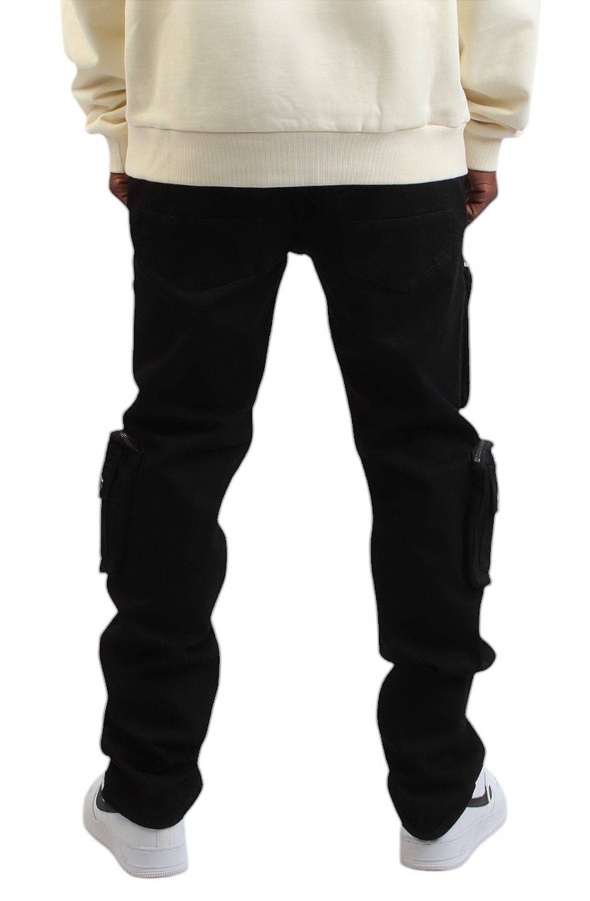 RU WAVE Jeffery Cargo Denim Pants RUK-24113BLK - Shiekh