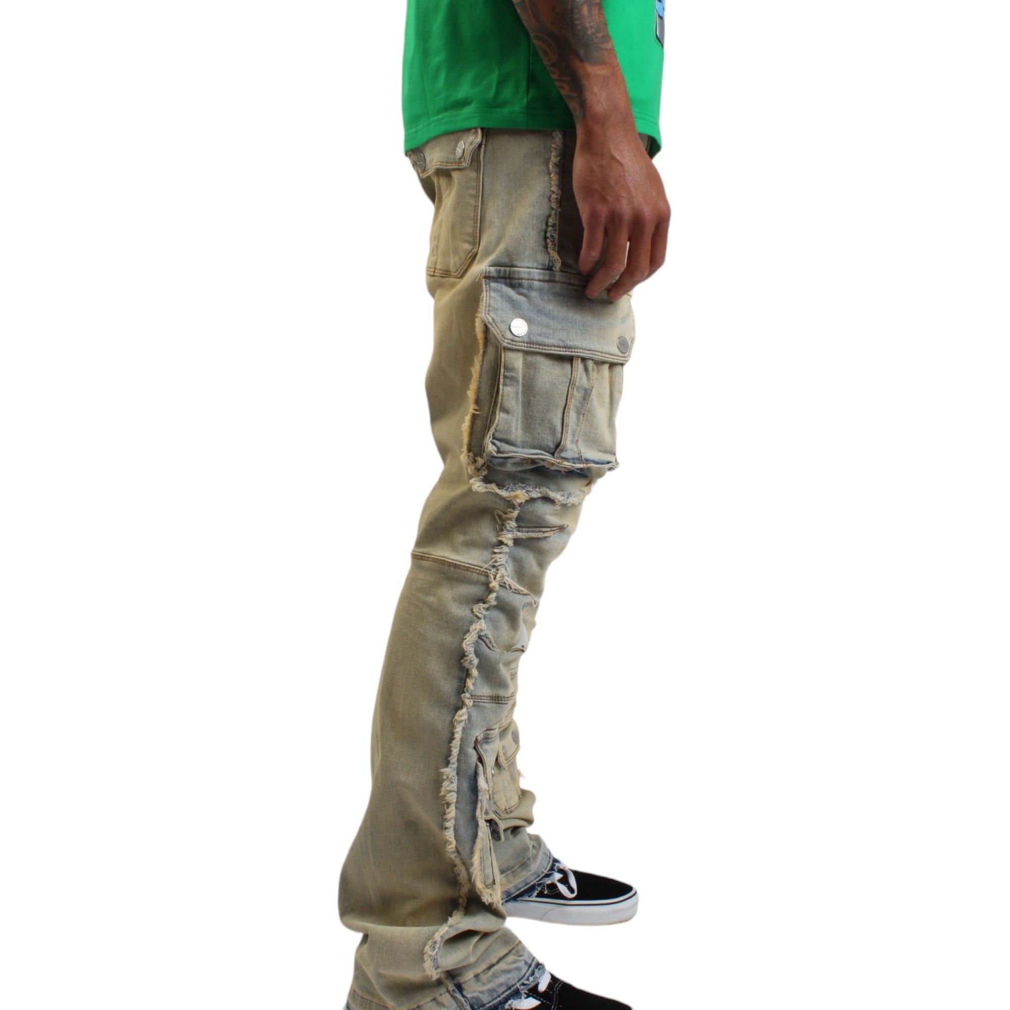 【in a row】Connect cargo banding pants Y2K UTILITY CARGO PANTS | First Row