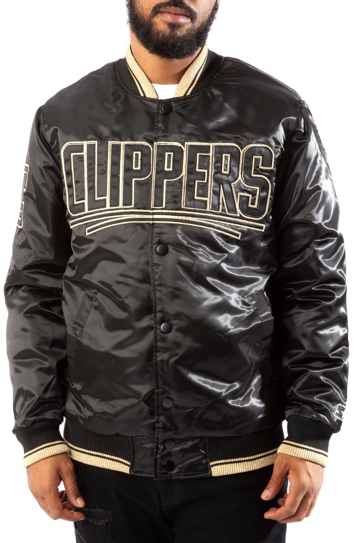 LA Clippers Black Leather Jacket - rleatherjackets