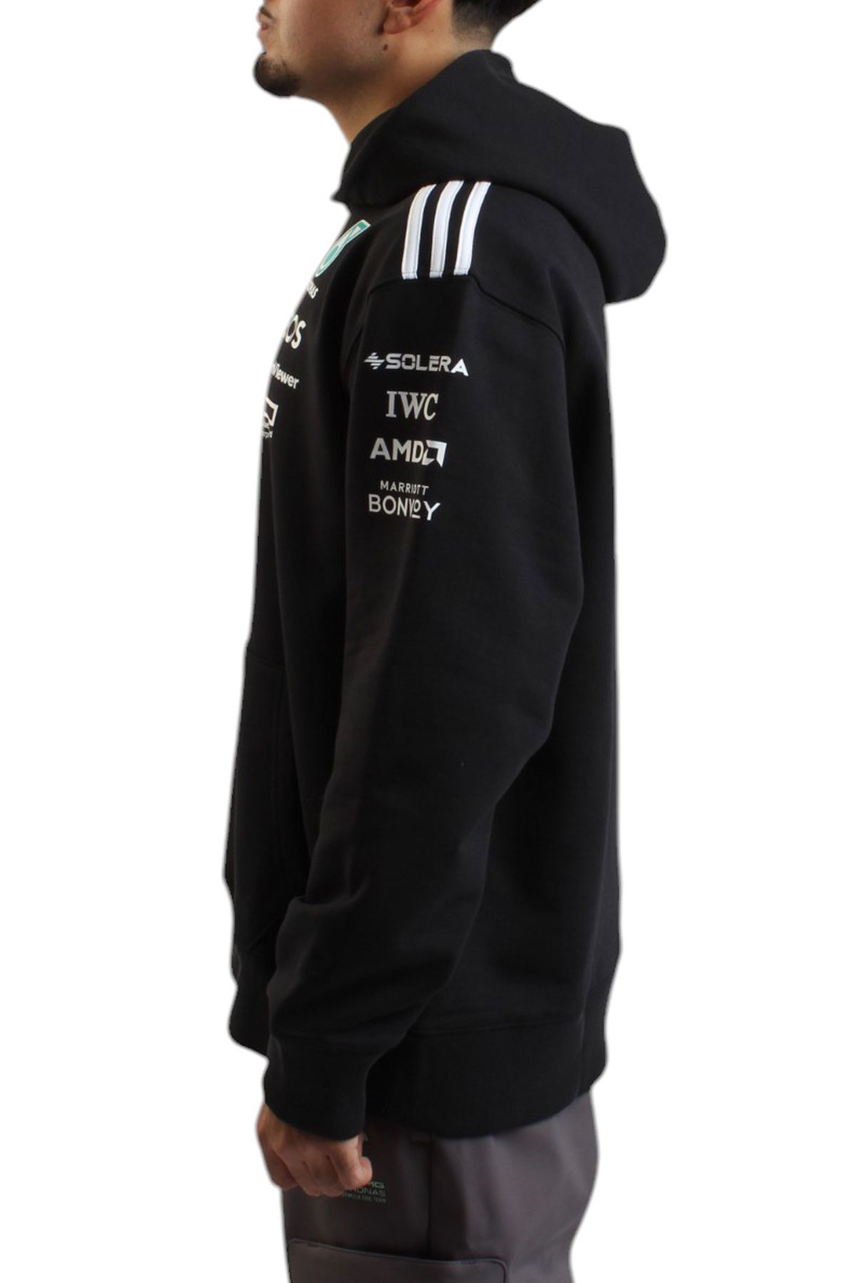 【adidas】MERCEDES AMG PETRONAS FORMULA ONE TEAM HOOD Adidas MERCEDES - AMG PETRONAS FORMULA ONE TEAM HOOD MEN