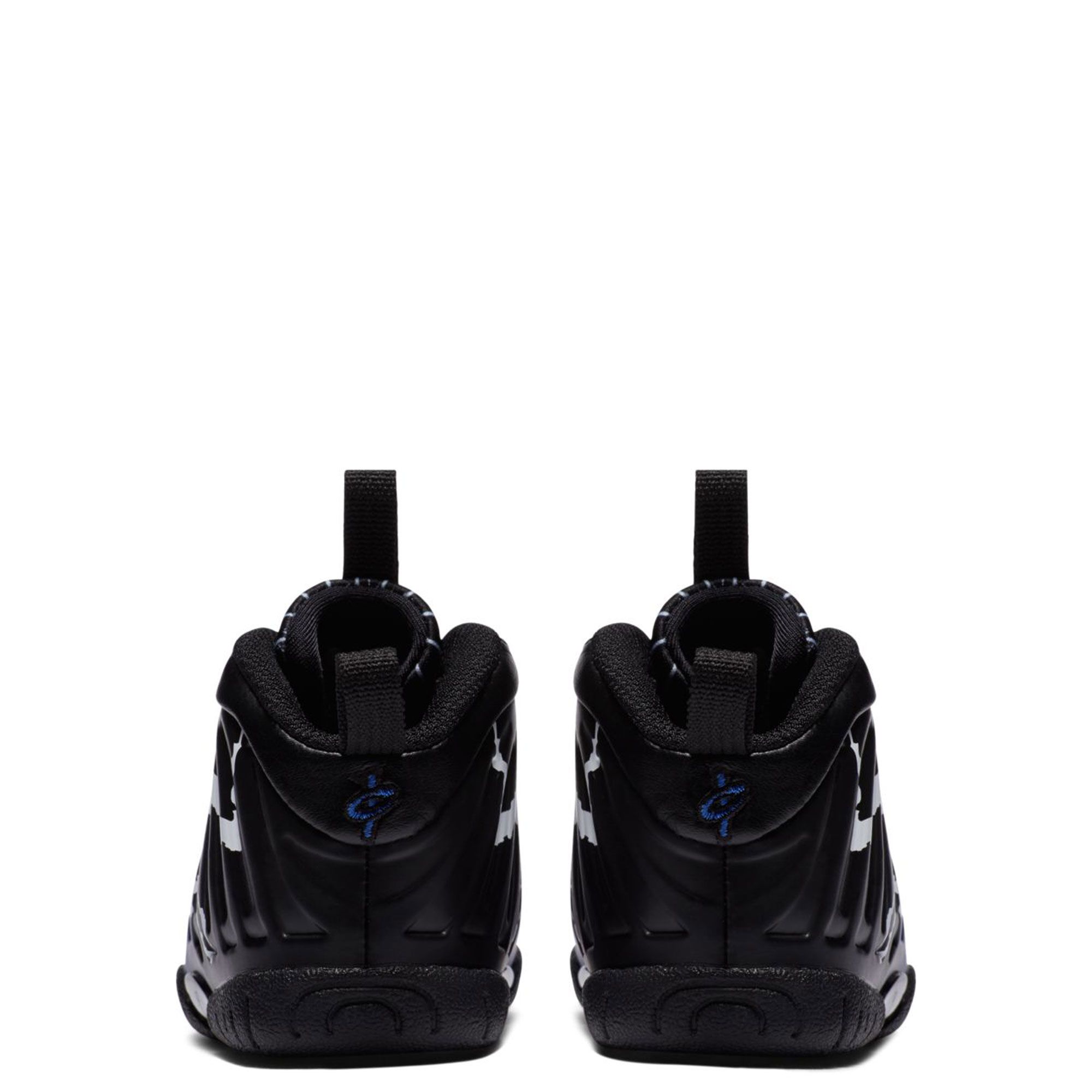 nike little posite one black game royal white