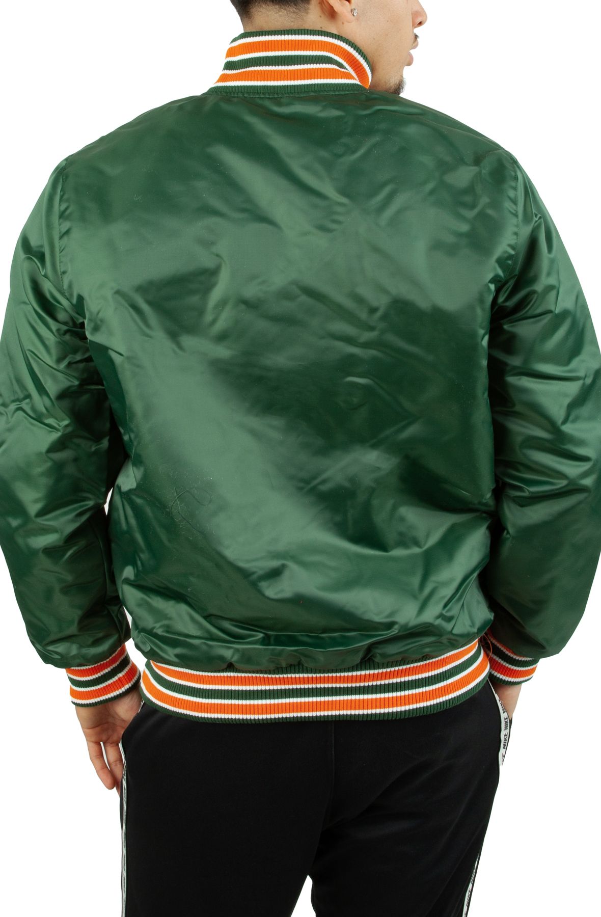 STARTER Miami Hurricanes Satin Jacket LS180454 MIA Shiekh