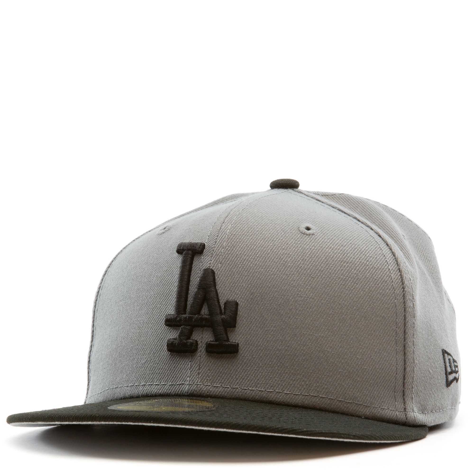 New Era 59Fifty Cap Los Angeles Dodgers Black White LA Back Logo Fitted 5950 Hat