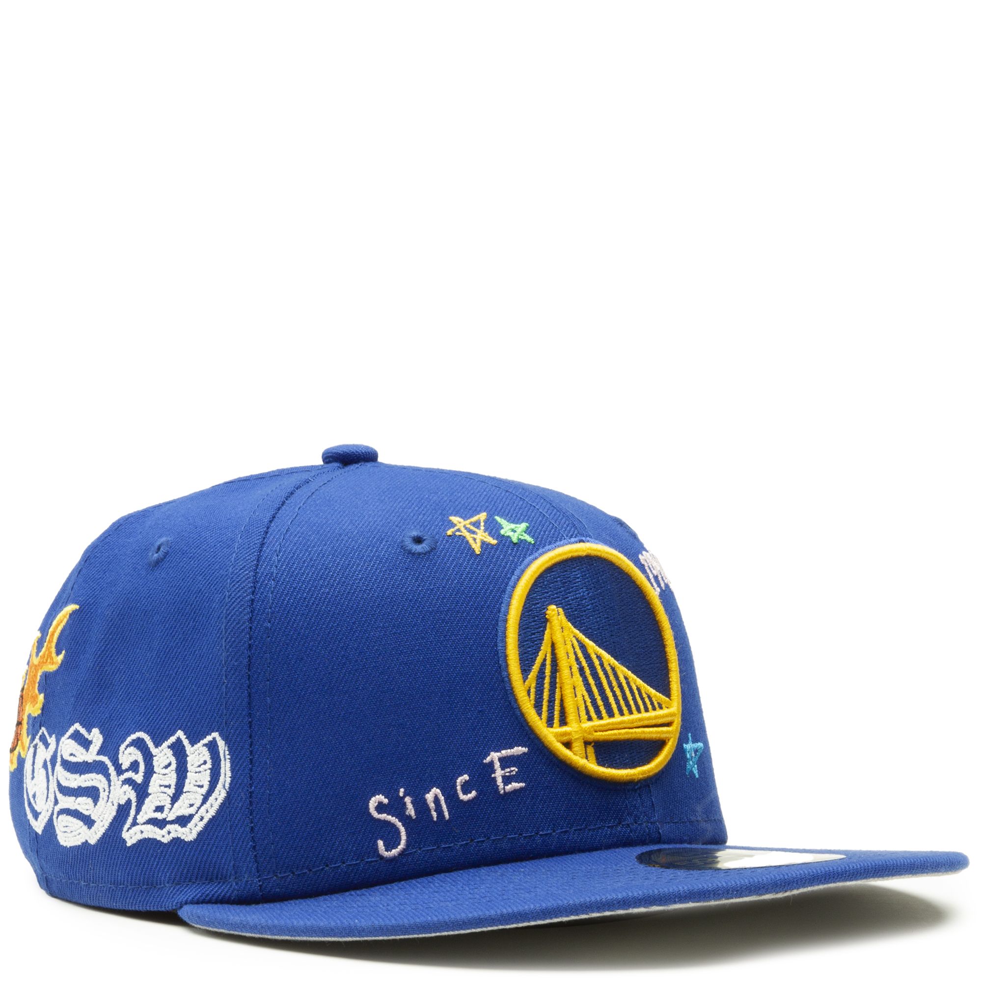 Youth Golden State Warriors New Era Light Blue/Neon Green Two-Tone
