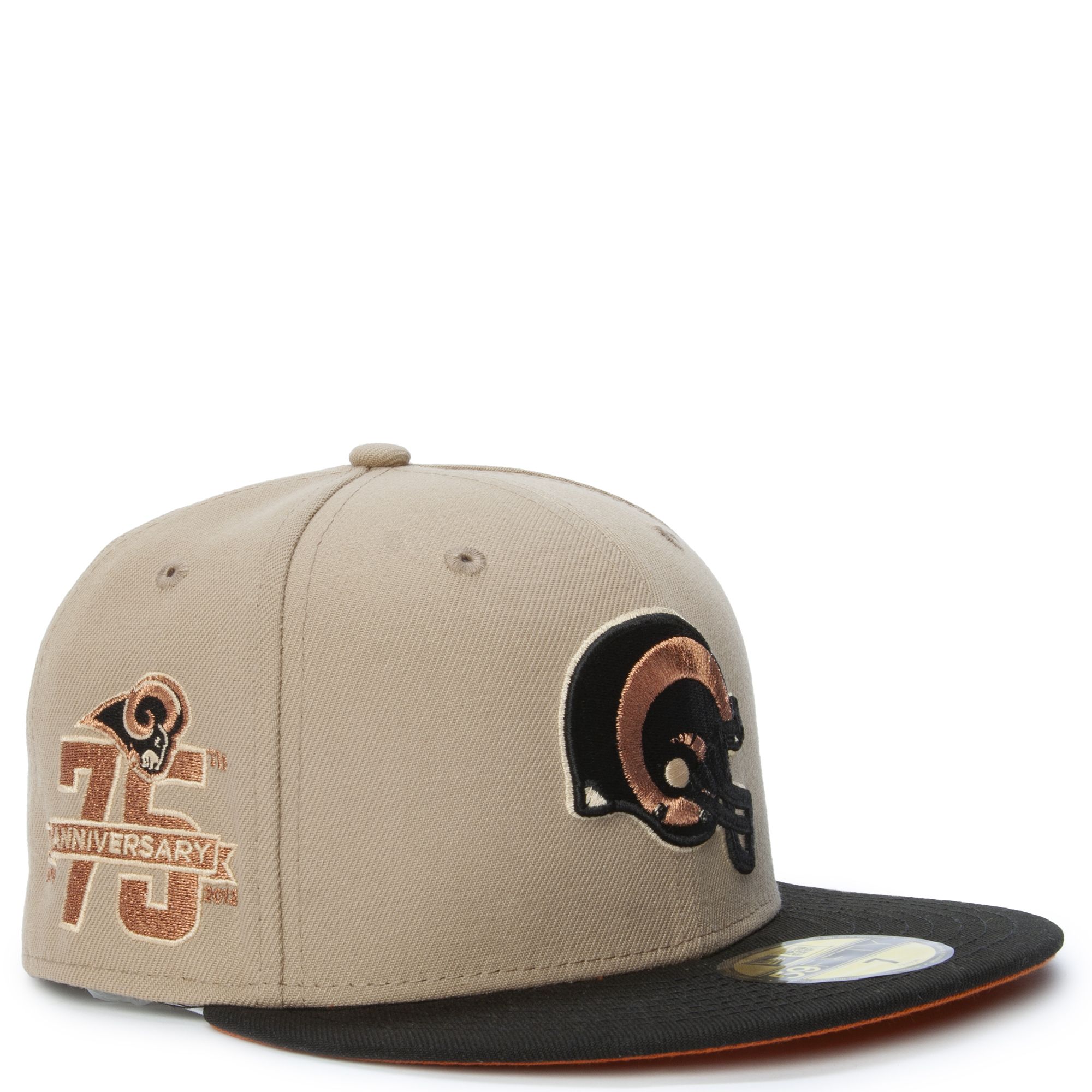 NEW ERA CAPS Los Angeles Rams 75th Year Anniversary 59FIFTY Fitted Hat  70658564 - Shiekh