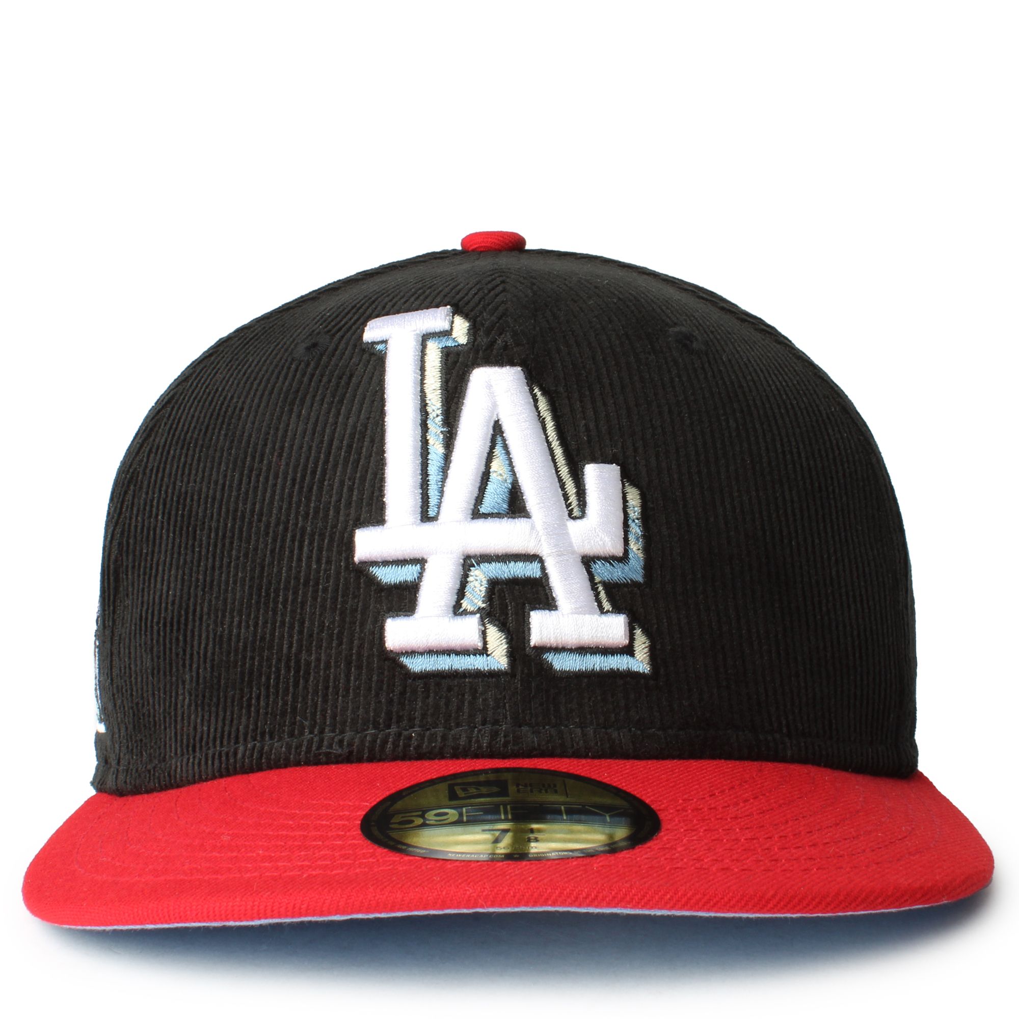 Men's New Era Black Los Angeles Dodgers Jersey 59FIFTY Fitted Hat