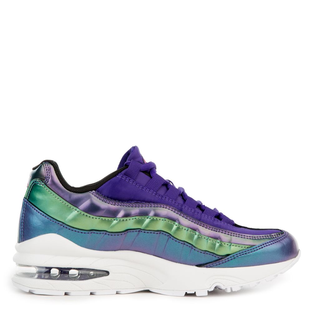 purple and green air max 95