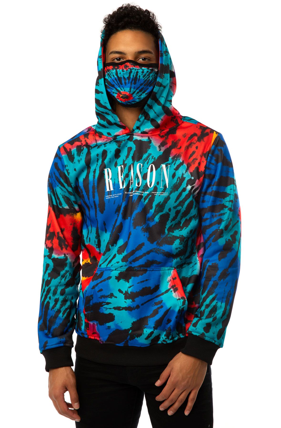 REASON Print Hoodie CV-T101MULTI - Shiekh