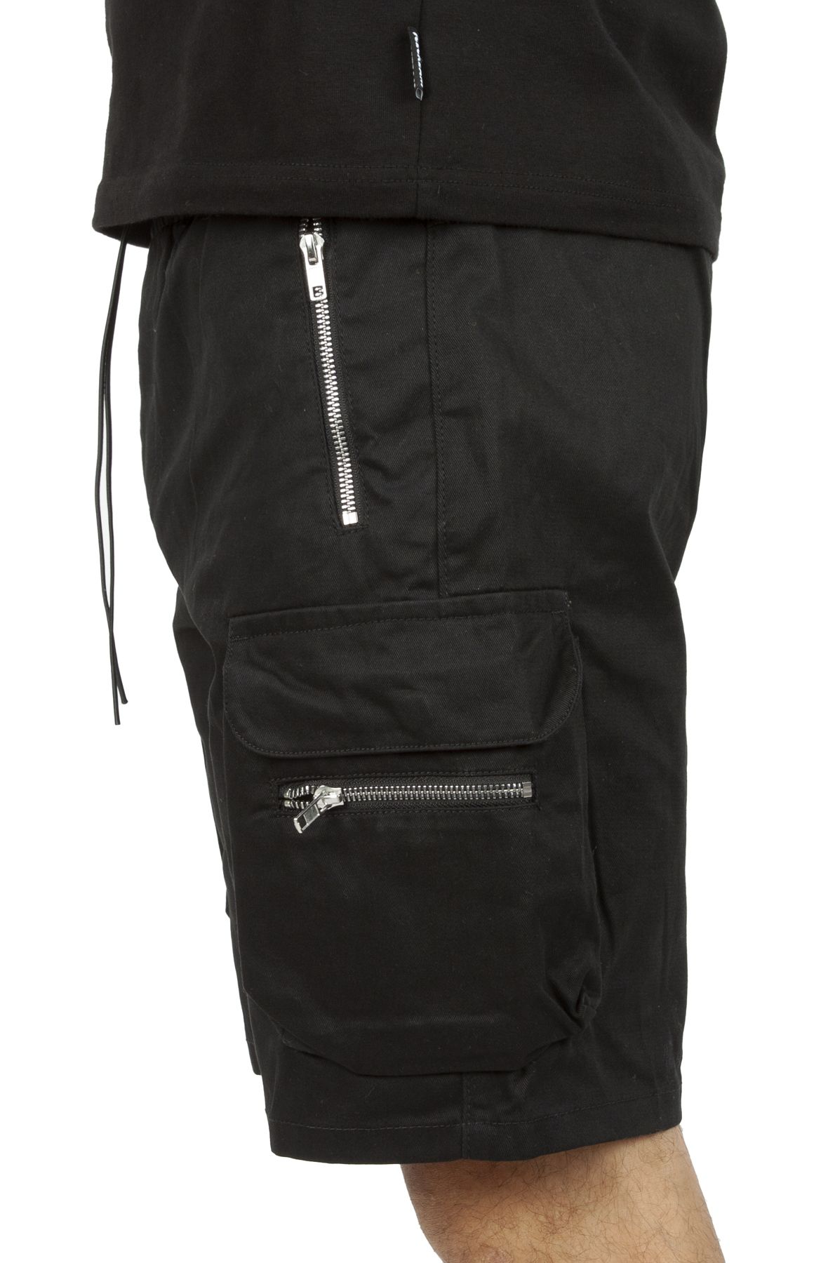 FOREIGN LOCALS Canvas Twill Zipper 3D Cargo Short FL-0011S - Shiekh