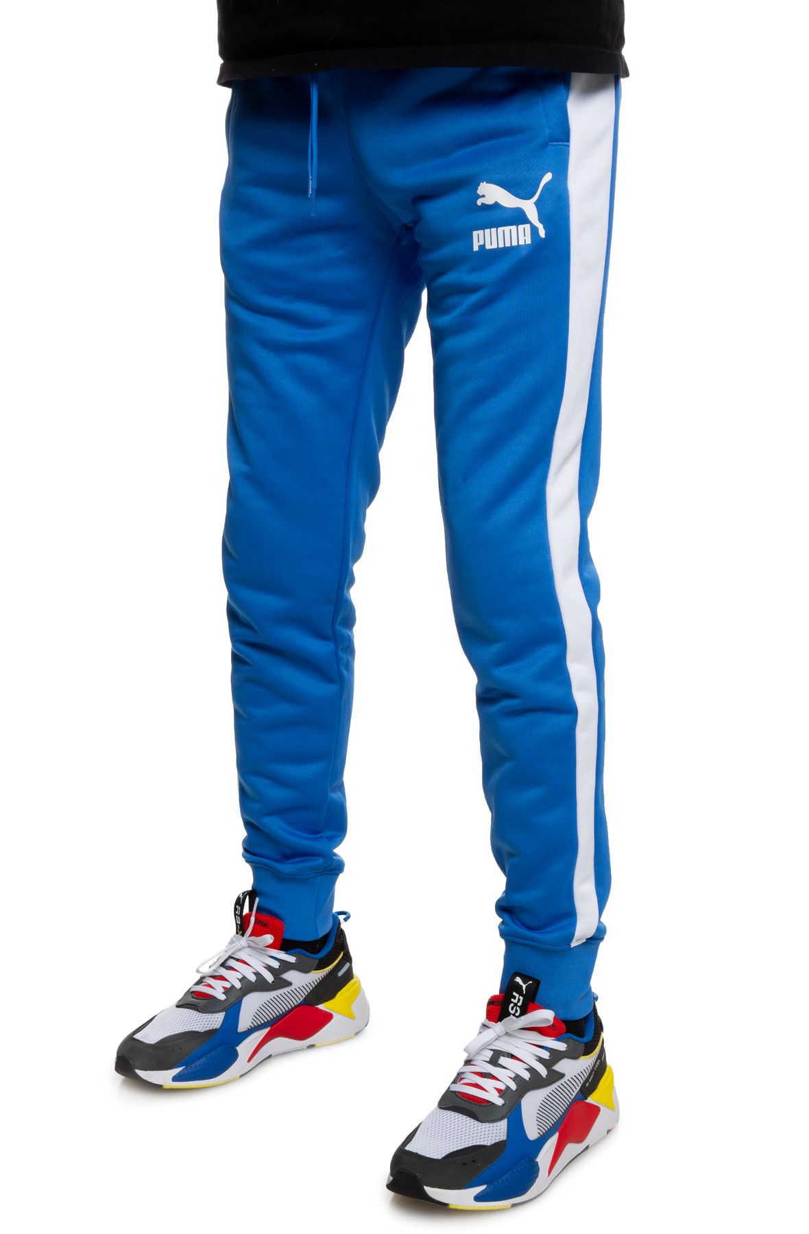 puma track pants blue