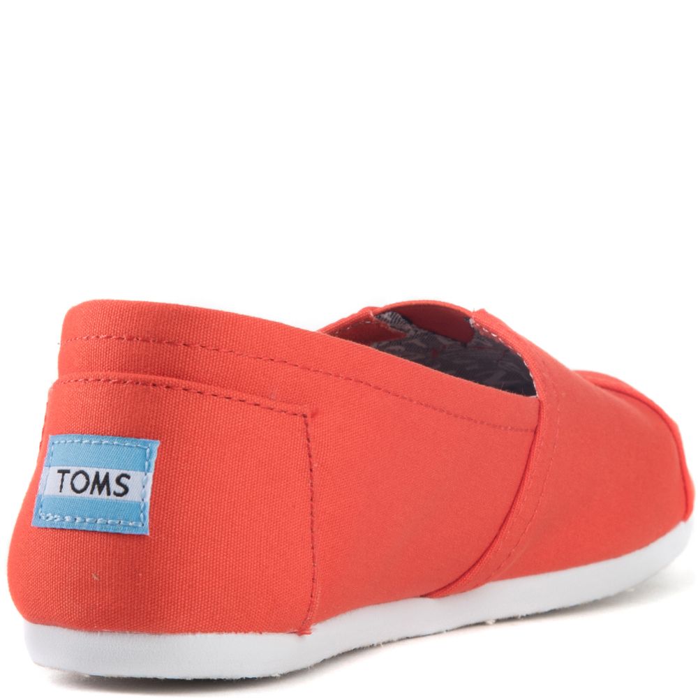 Shops orange toms shoes