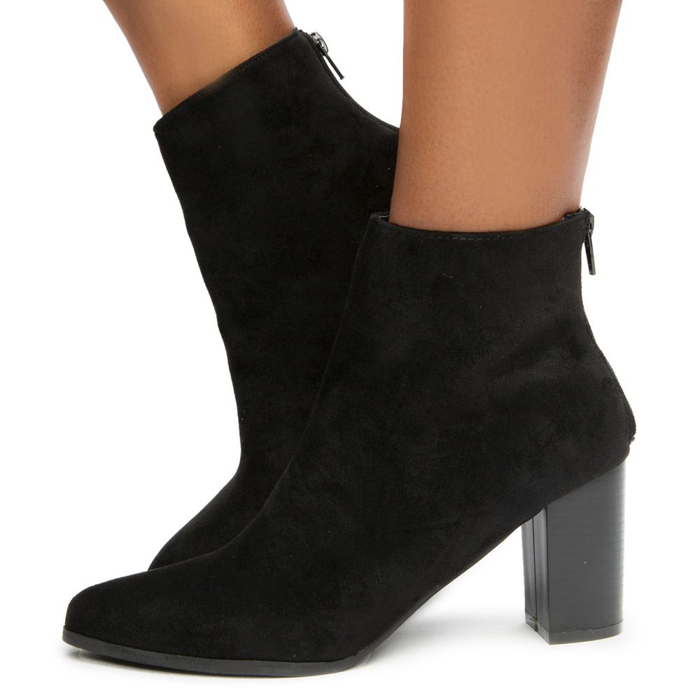 bootie chunky heel