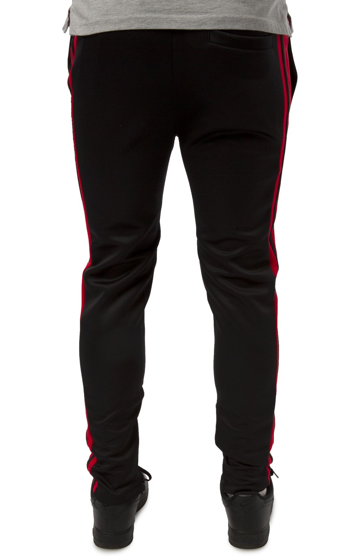 FBRK Double Stripe Track Pants 9A1-400BLKRED - Shiekh