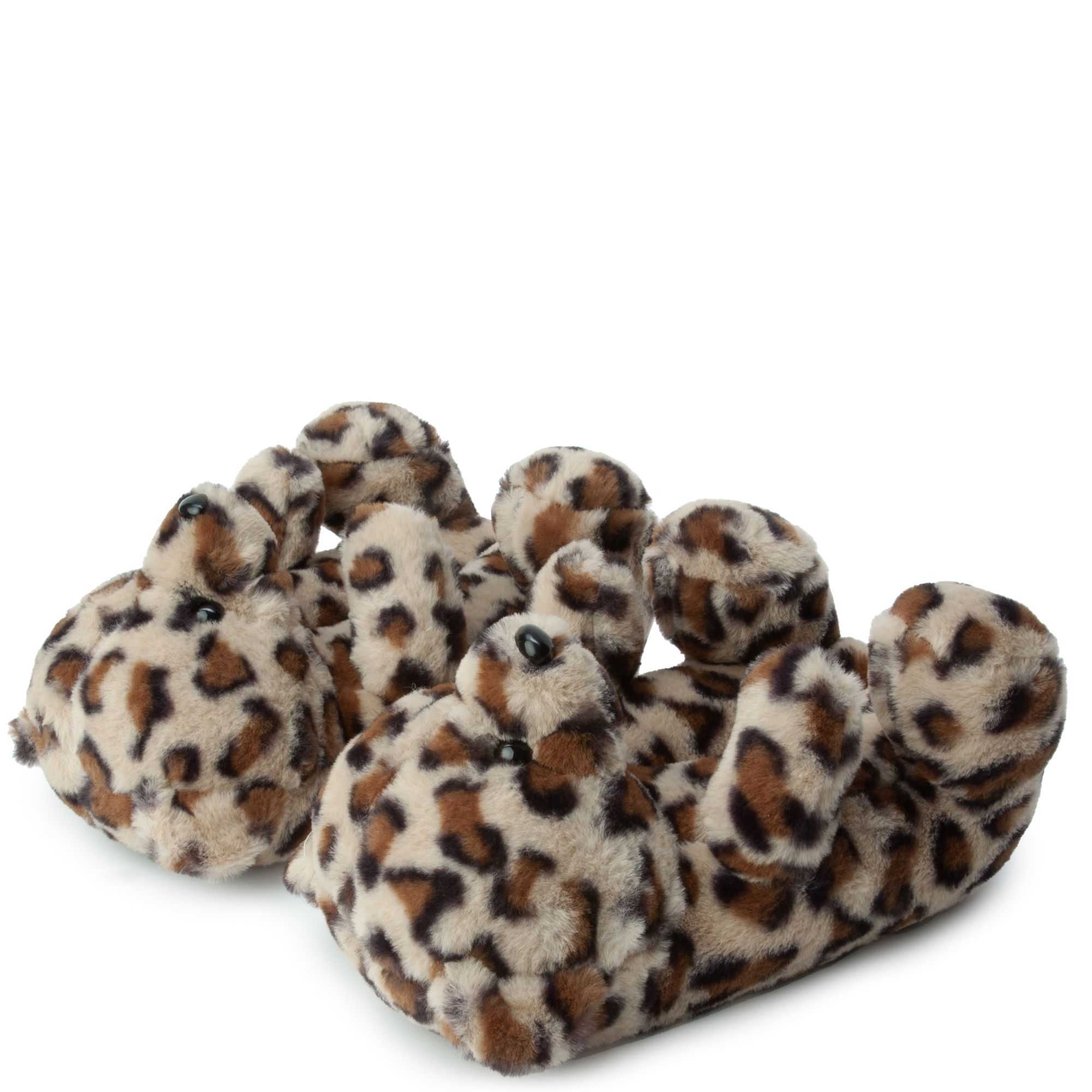 Cheetah discount fuzzy slippers