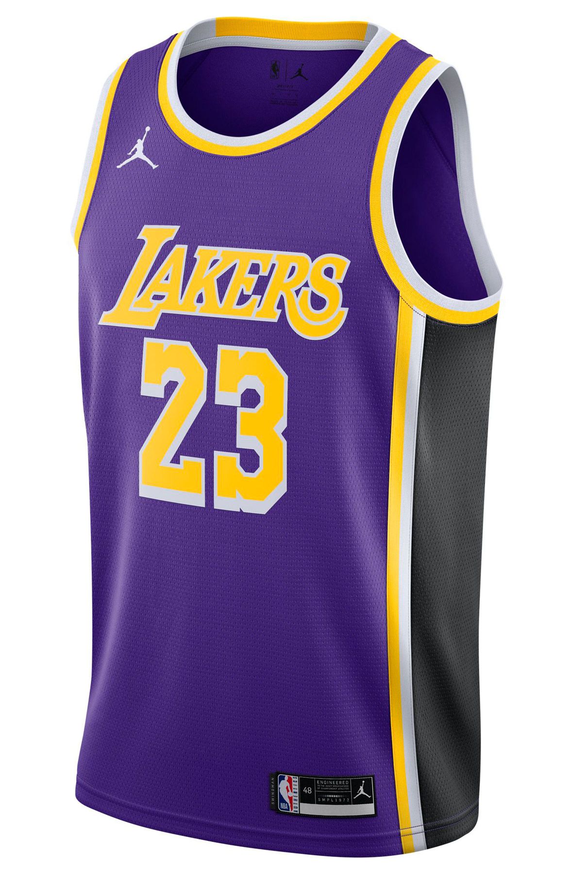 Los Angeles Lakers Nike Men's Dri-Fit NBA Swingman Jersey in White, Size: XS | DO9448-101