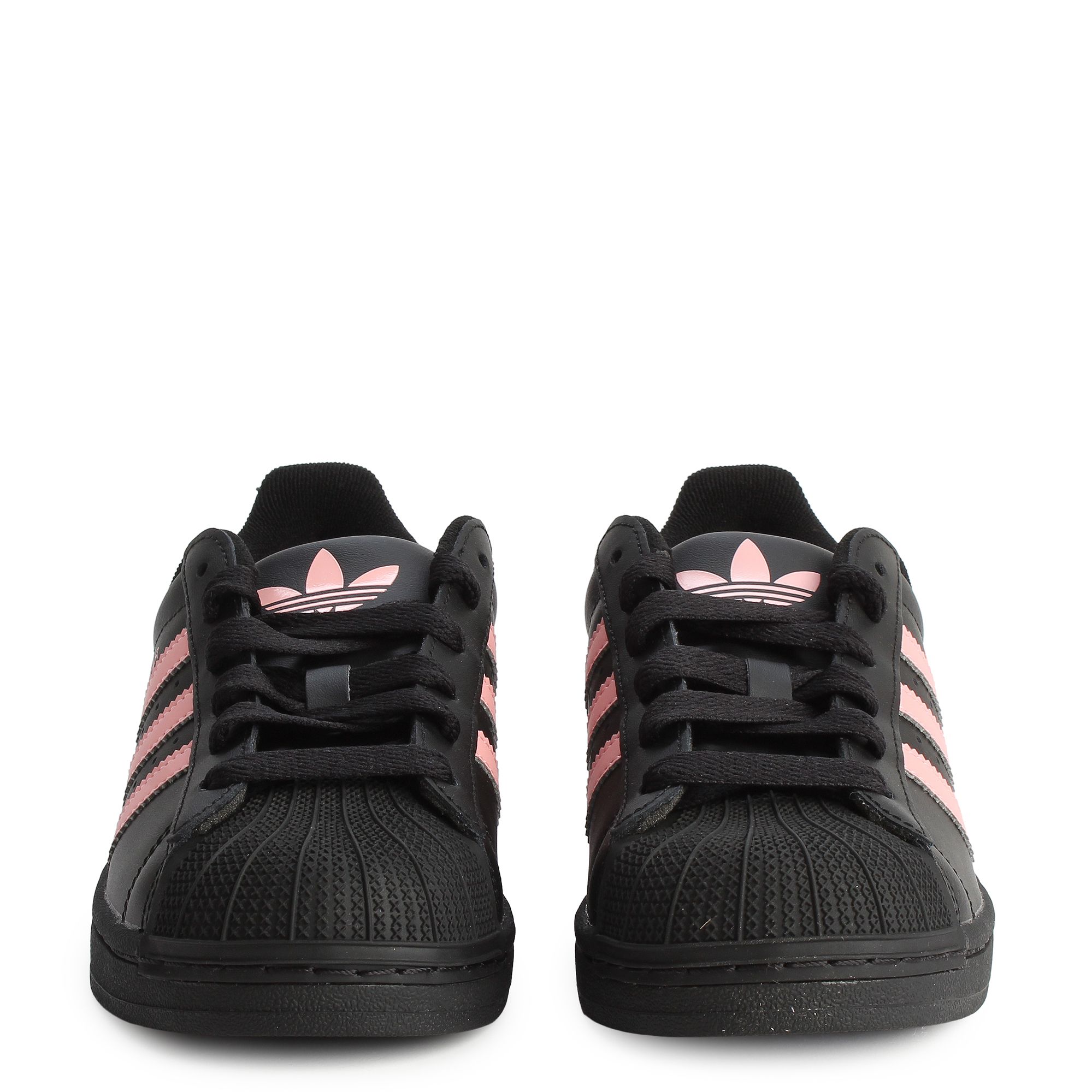 adidas Superstar II Grade School Lifestyle Shoes (Black/Pink/Black)