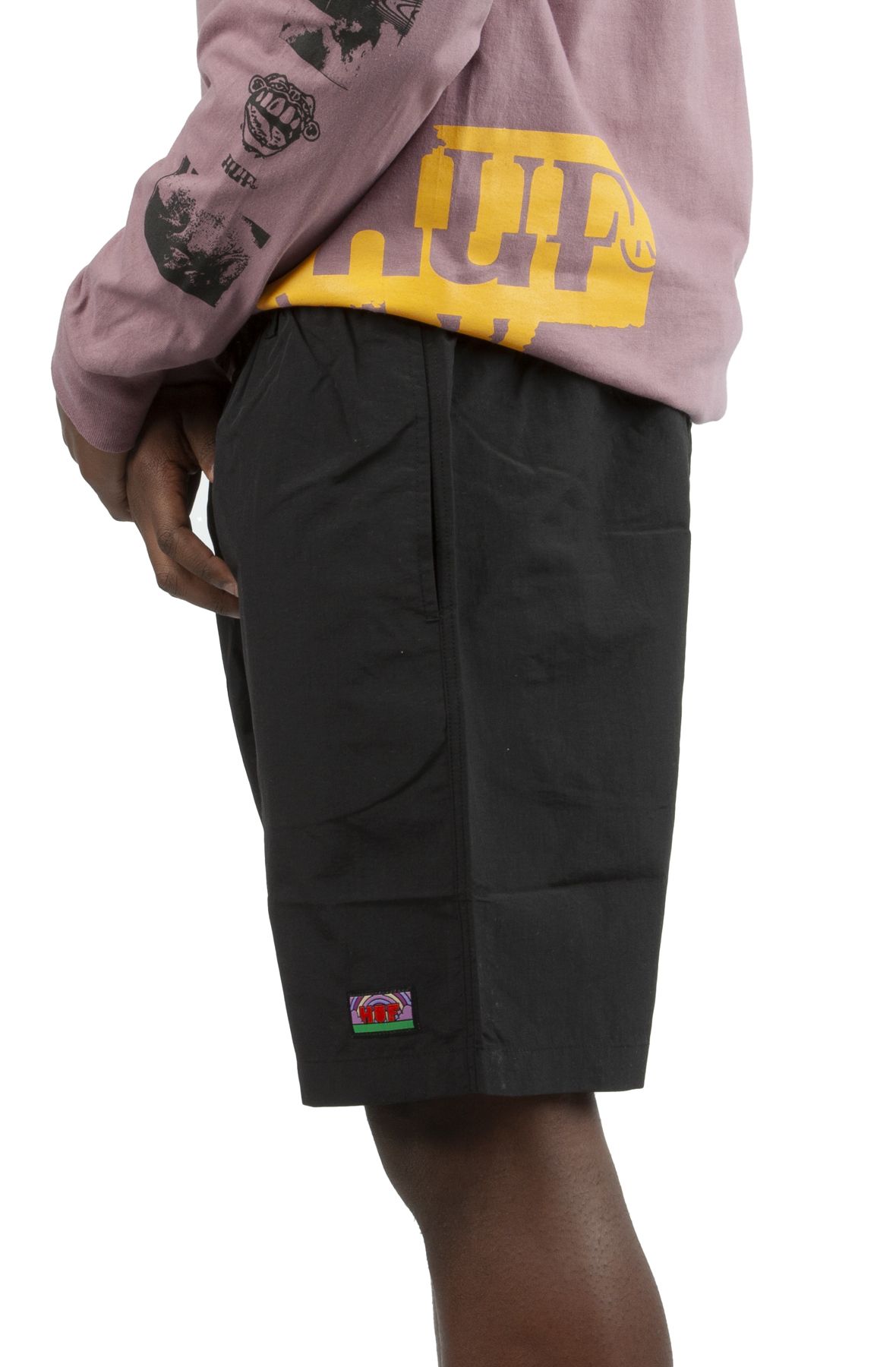 HUF New Day Nylon Tech Shorts PT00290-BLK - Shiekh