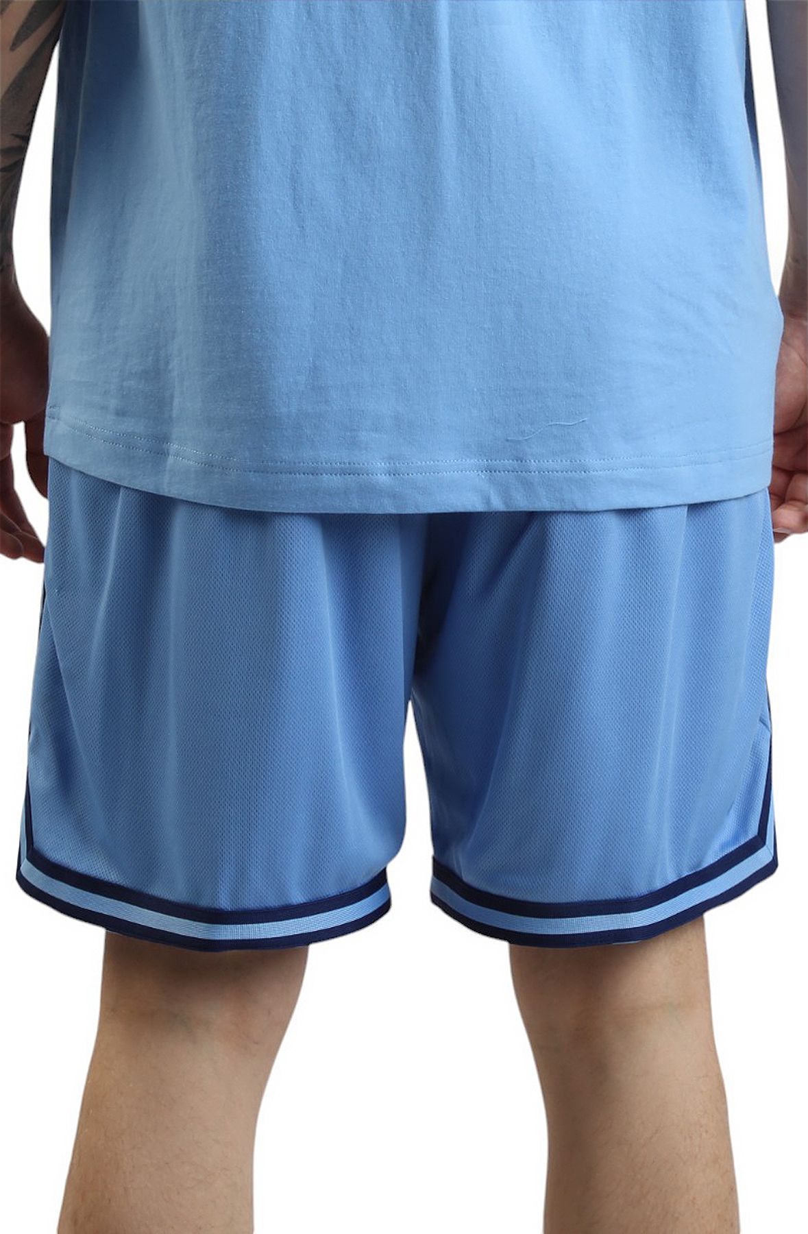 MITCHELL AND NESS NCAA North Carolina Overtime Mesh Shorts BT10256