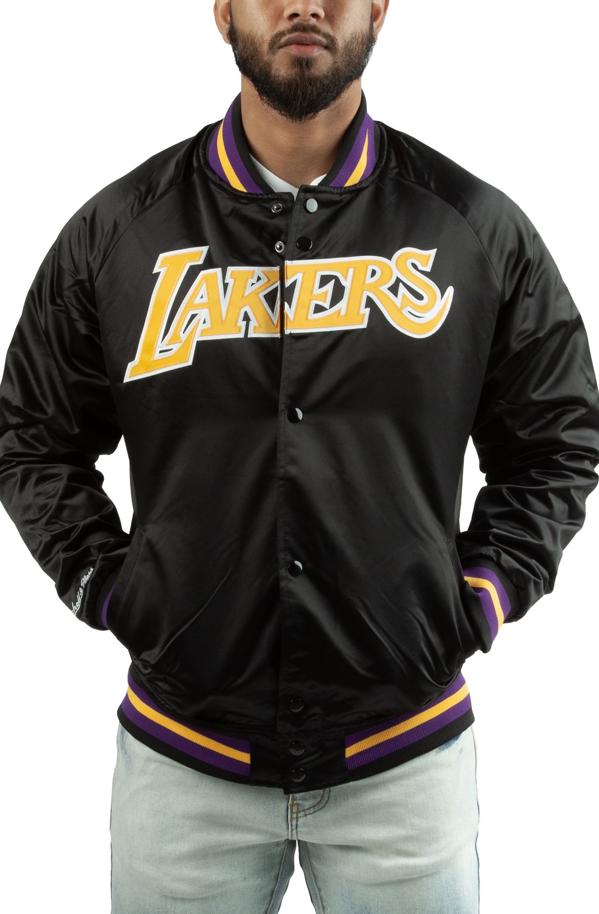 MITCHELL AND NESS Los Angels Lakers Lightweight Satin Jacket