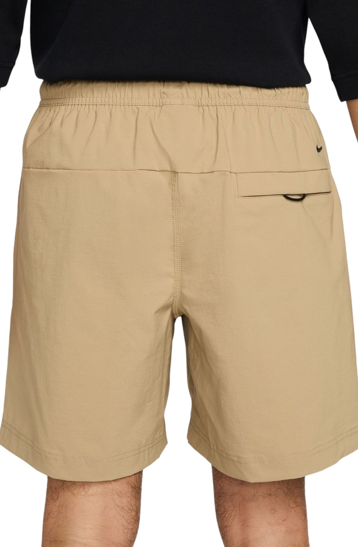 nike heritage essentials washed woven shorts in dusty khaki