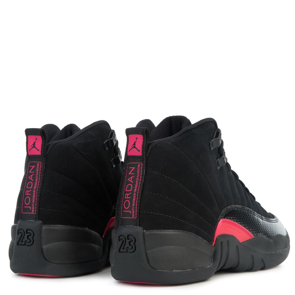 black and pink 12s