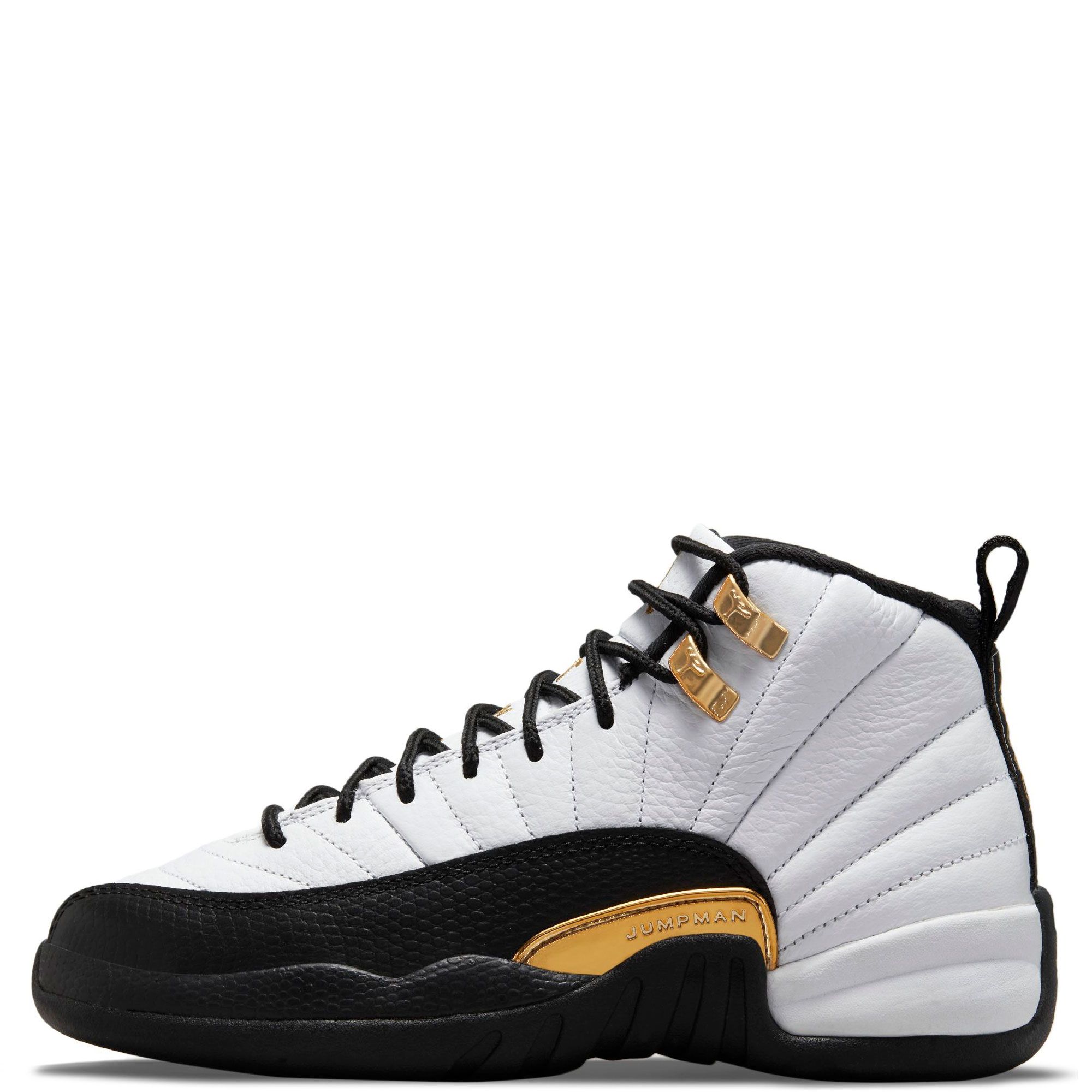 Jordan 12 Retro White/Metallic Gold/Black Men's Shoe - Hibbett