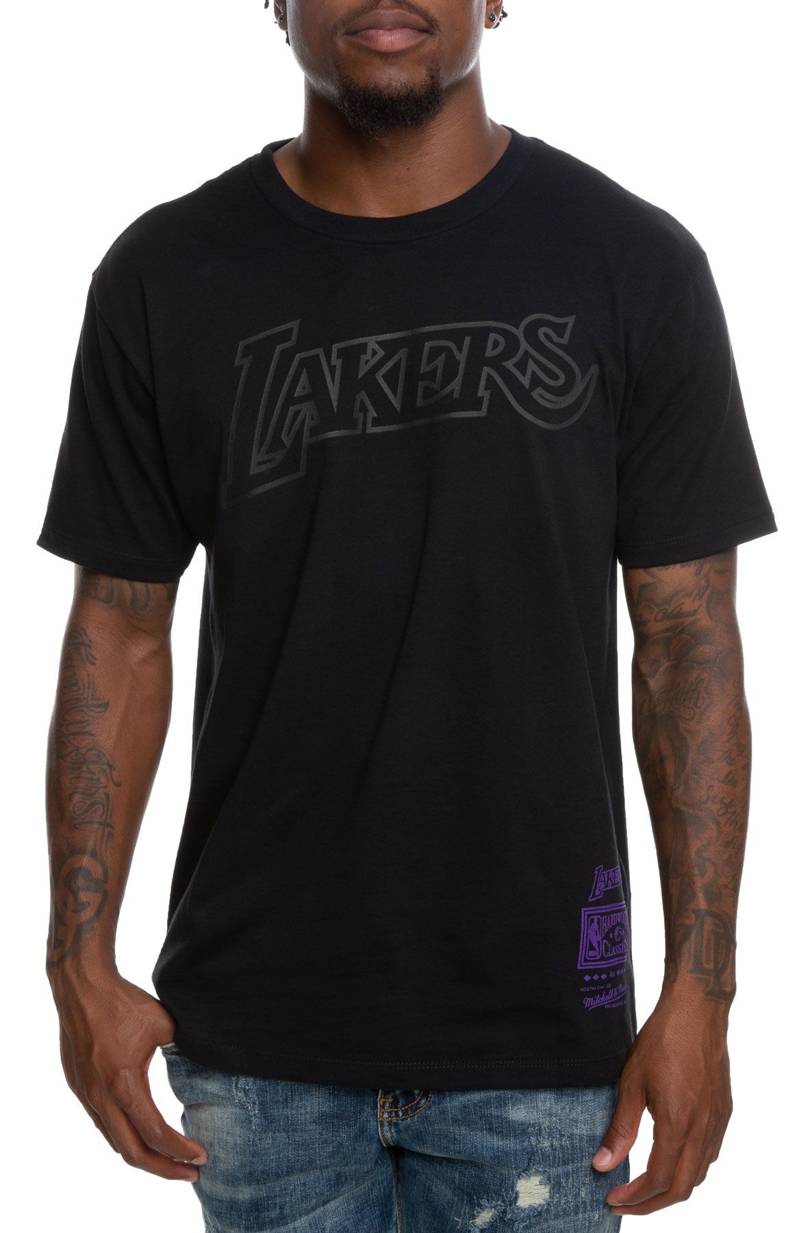 MITCHELL AND NESS Los Angeles Lakers Long Sleeve BMTL5655-LALYYPPPLTPR -  Shiekh
