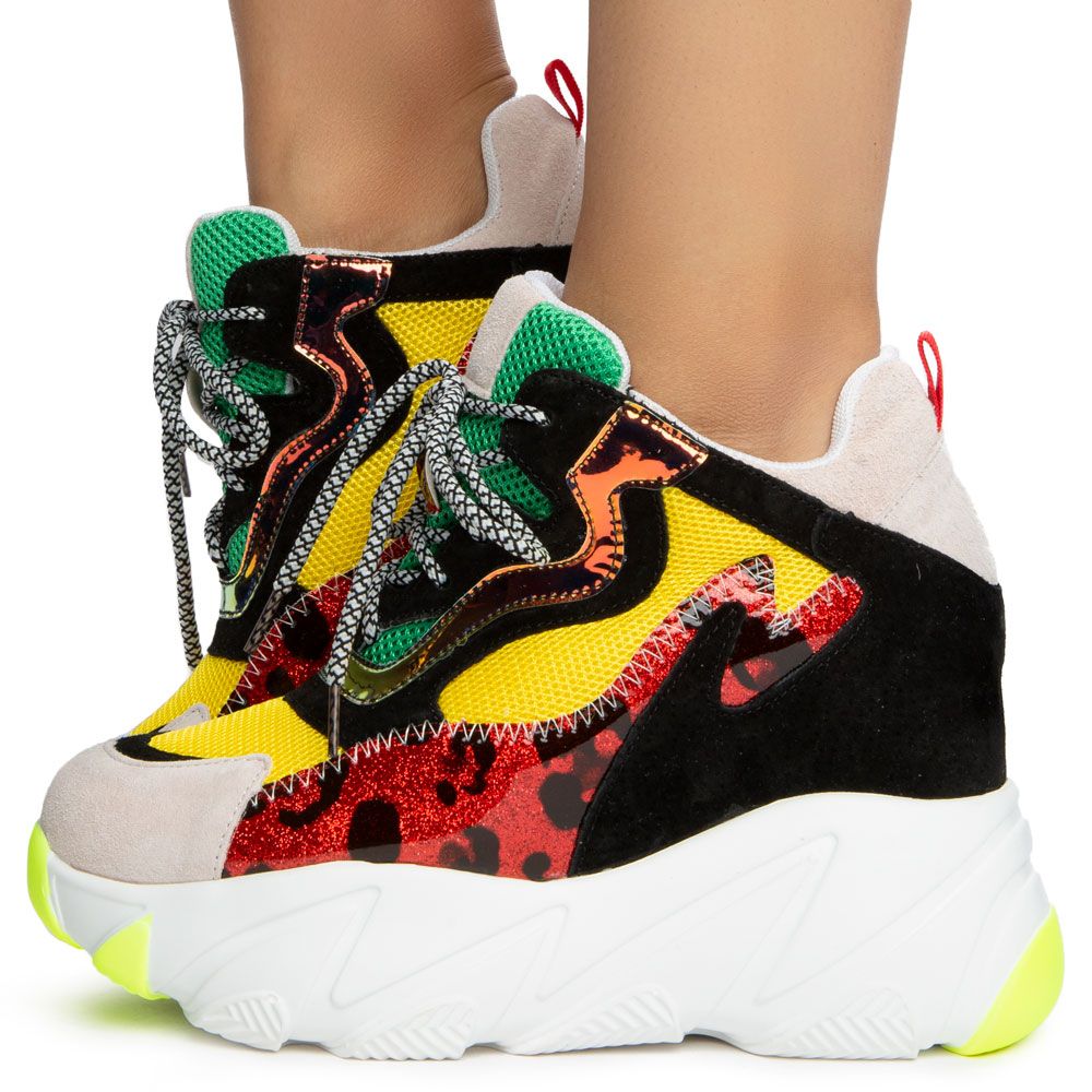 platform colorful sneakers