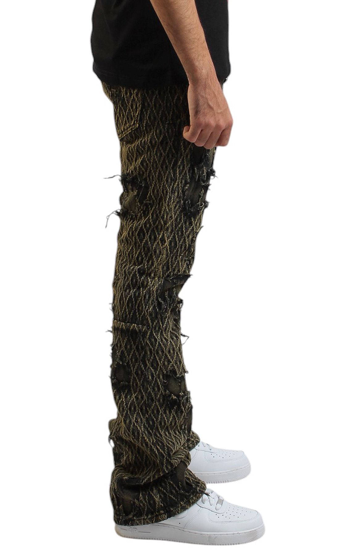 KDNK Layered Jeans KND4721-BLK - Shiekh