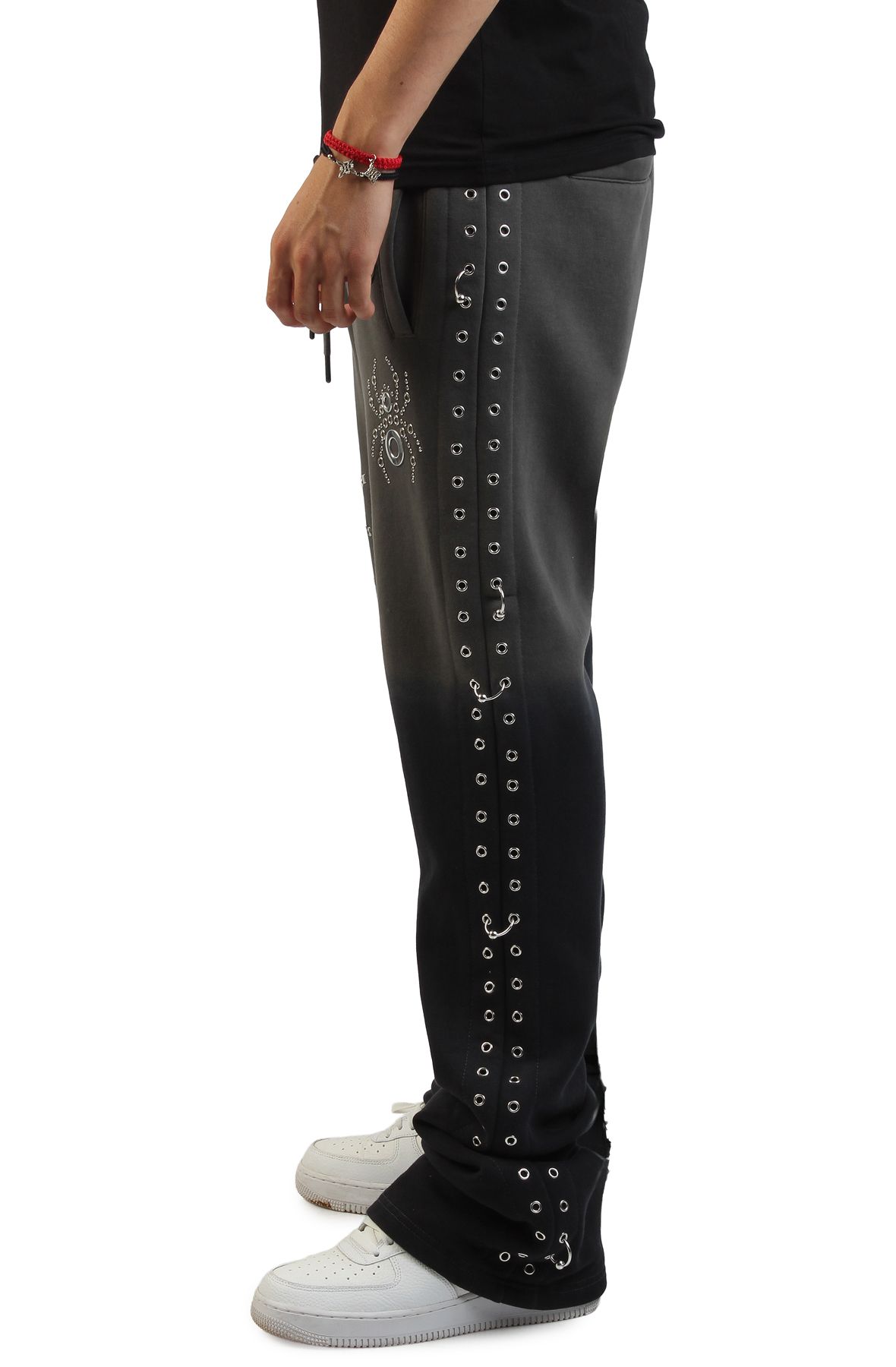SMOKE RISE Stacked No Rules Fleece Pants FP26S467SK-BLK - Shiekh