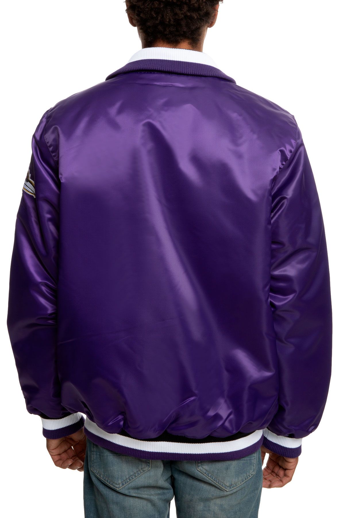 Reebok Baltimore Ravens Youth Large Varsity Full Button Jacket - Purple  Perfect