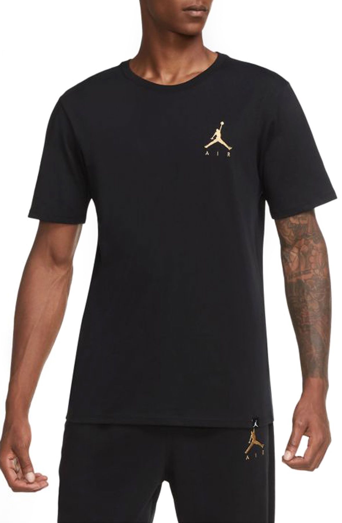 Jordan - Men - Embroidered Air Tee - Black/Tour Yellow - Nohble