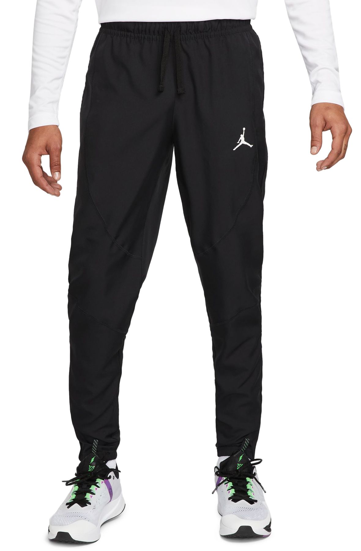 Jordan Sport Dri-FIT Crossover Fleece Pants Black - BLACK/WHITE