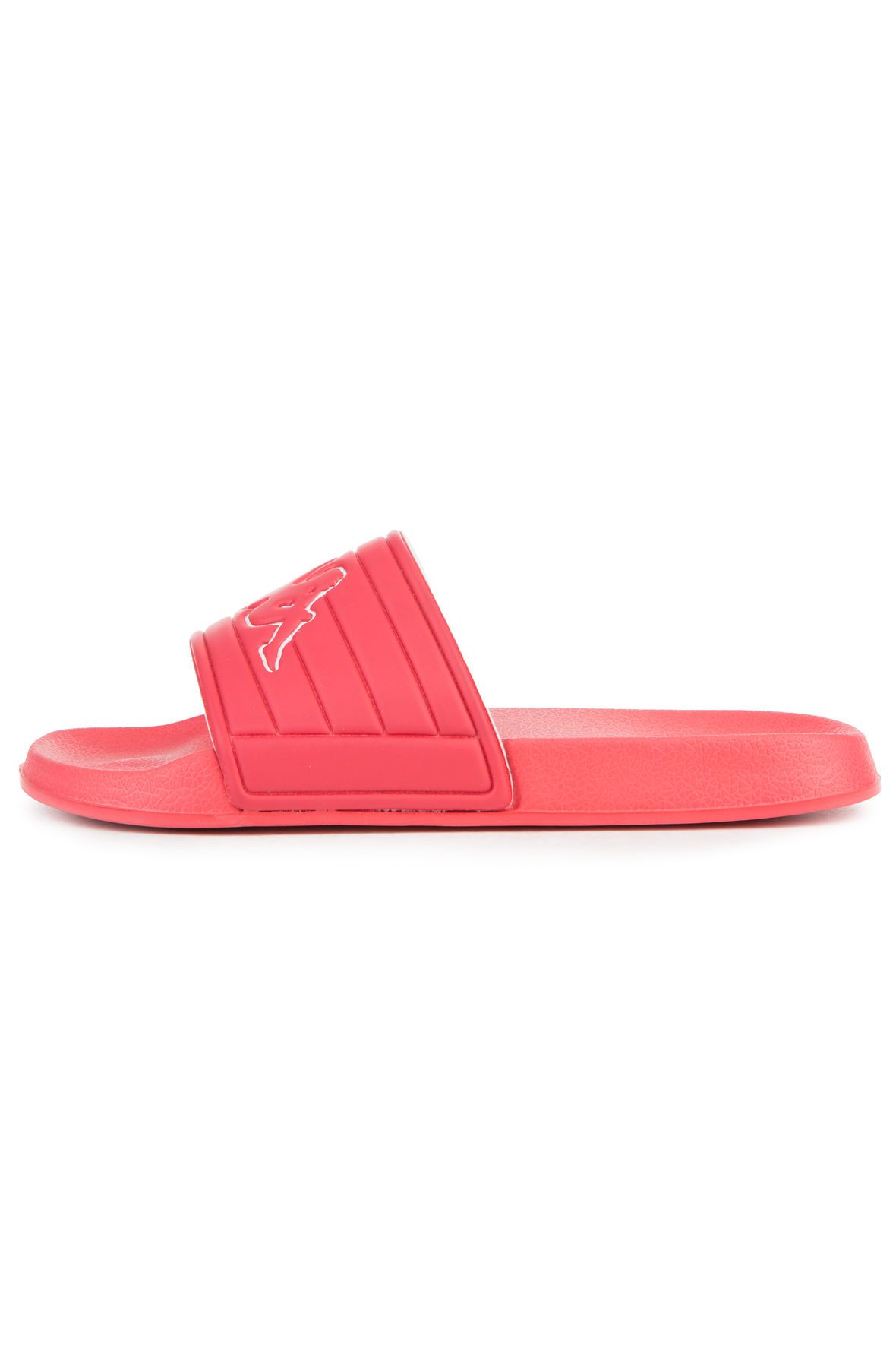 KAPPA The Logo Matese Slides in Red and White 303XS50-912-RED - Shiekh