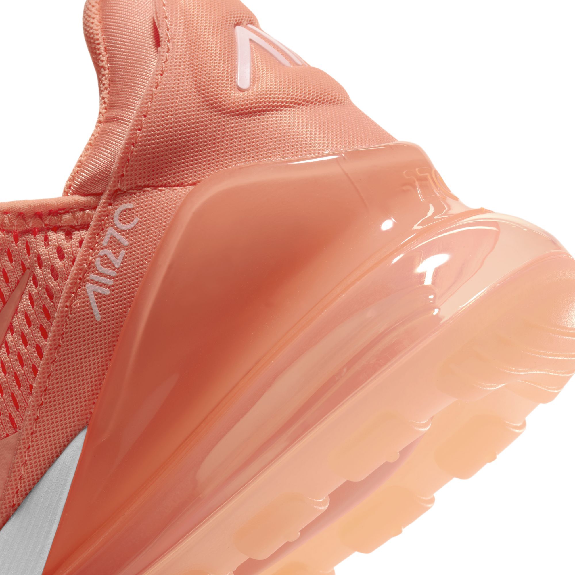 air max 270 trainers white bright mango crimson tint f