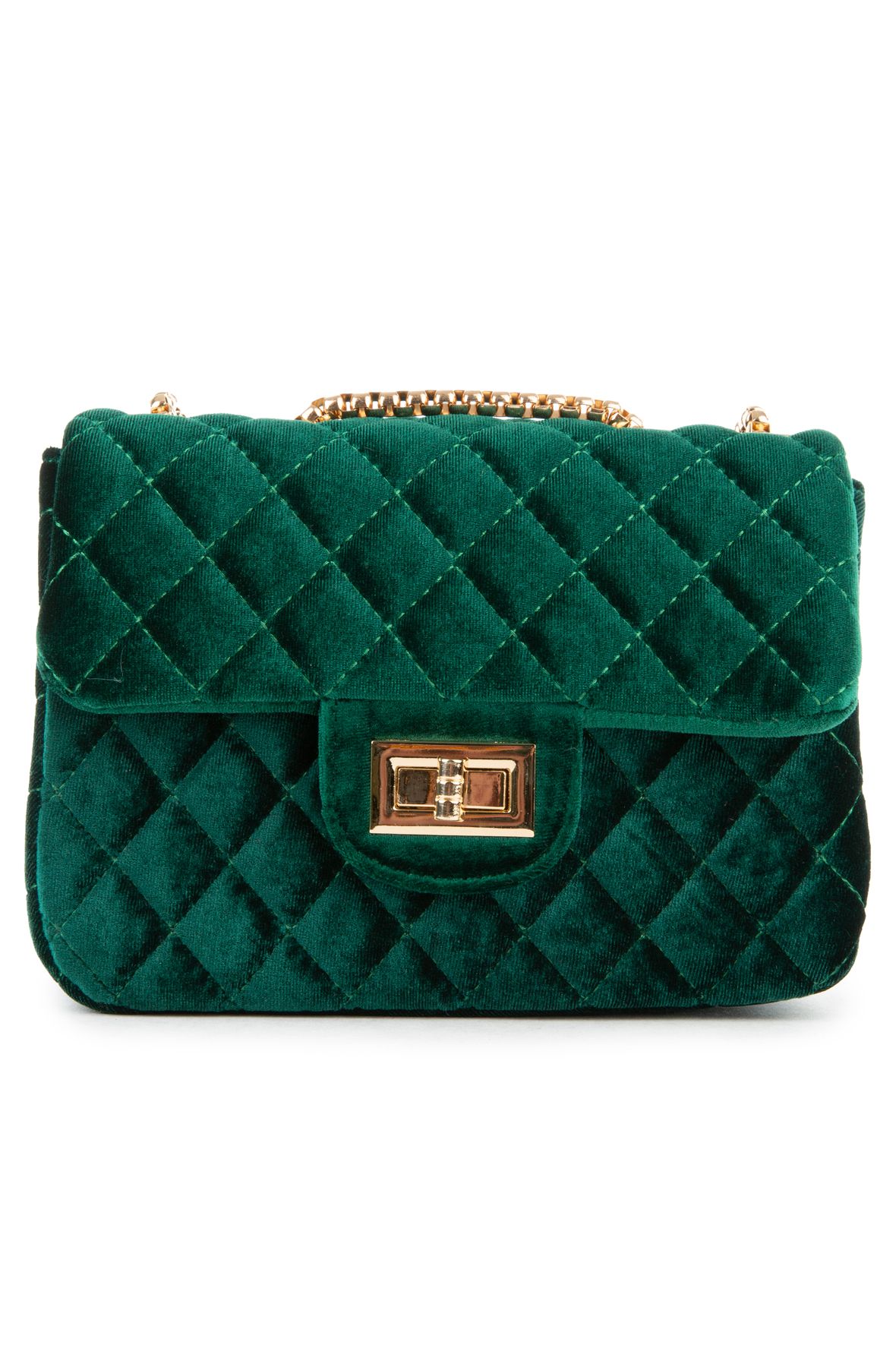 green and black clutch