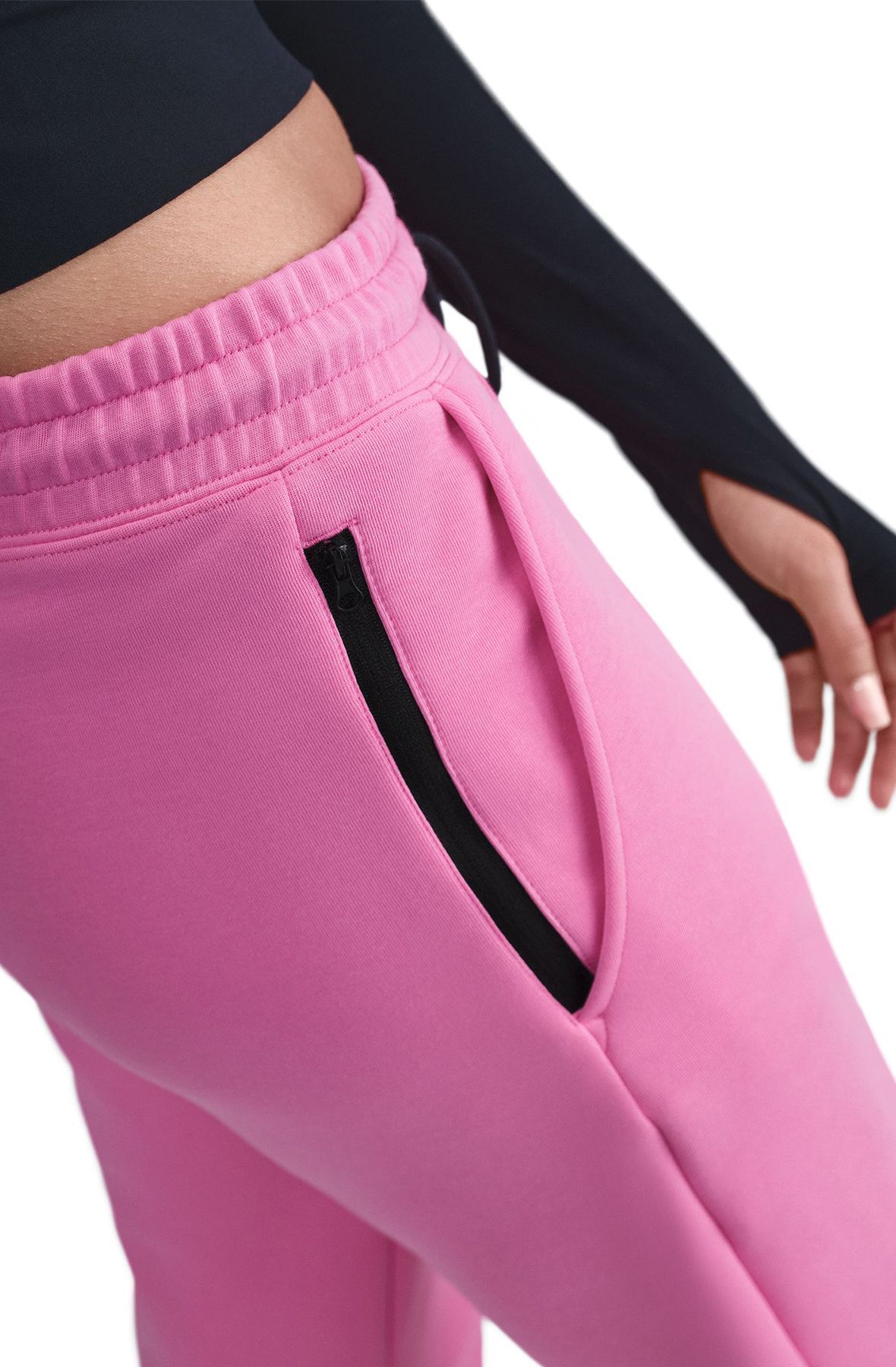 pink tech fleece pants