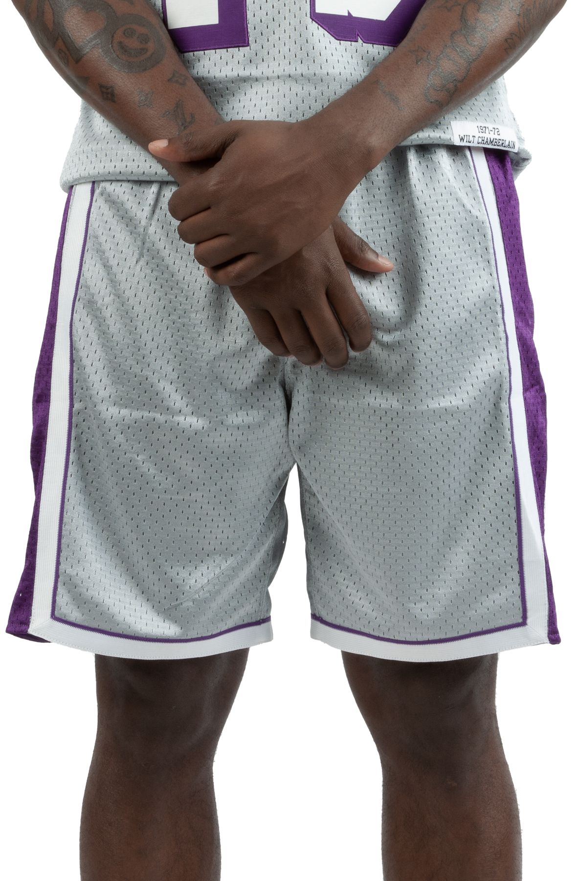 Lakers Swingman White Black Shorts 09 - Eight One