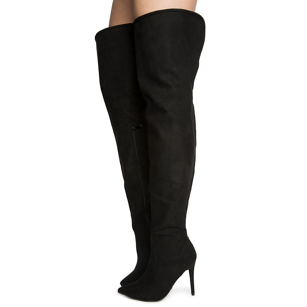 Women's Dedicate-13M Thigh High Boots BLACK