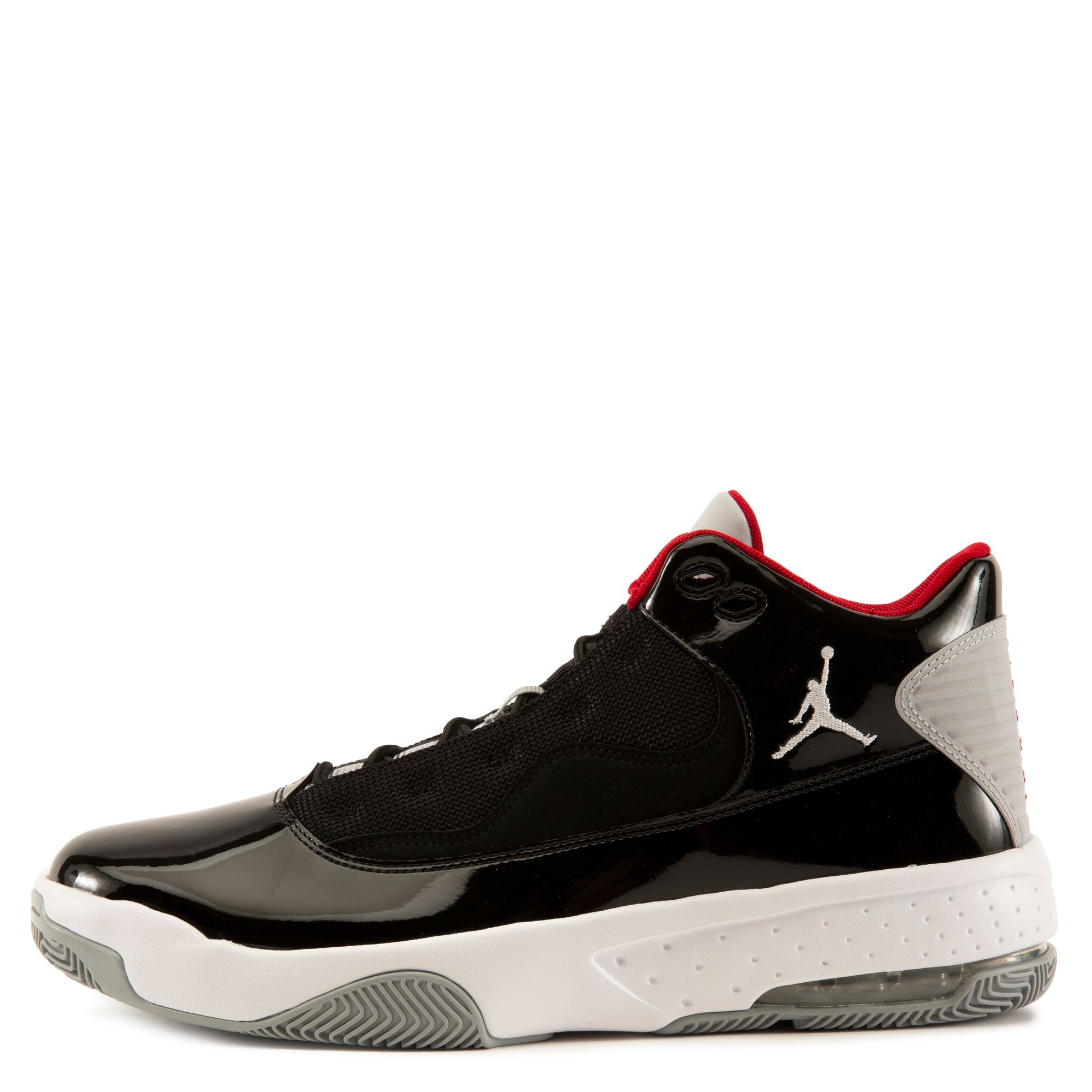 jordan max aura black red and white