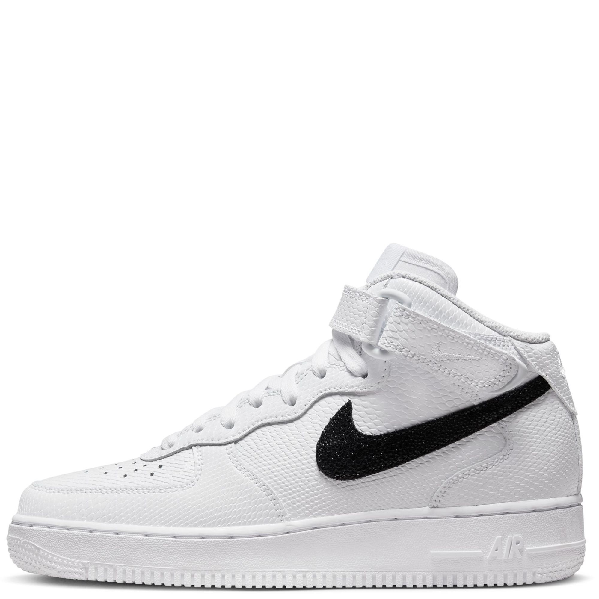 Nike Air Force 1 '07 Mid White/Black Women's Shoes, Size: 7