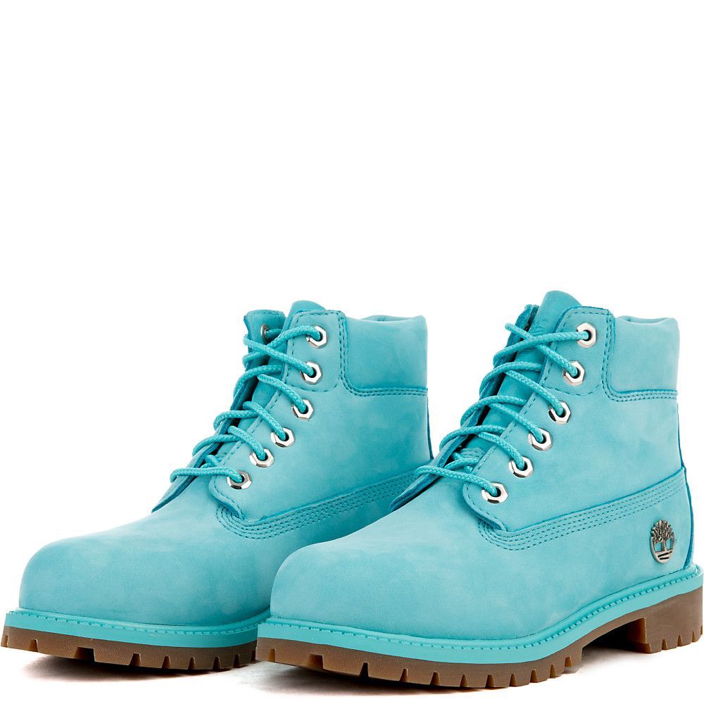 Aqua hotsell blue timberlands