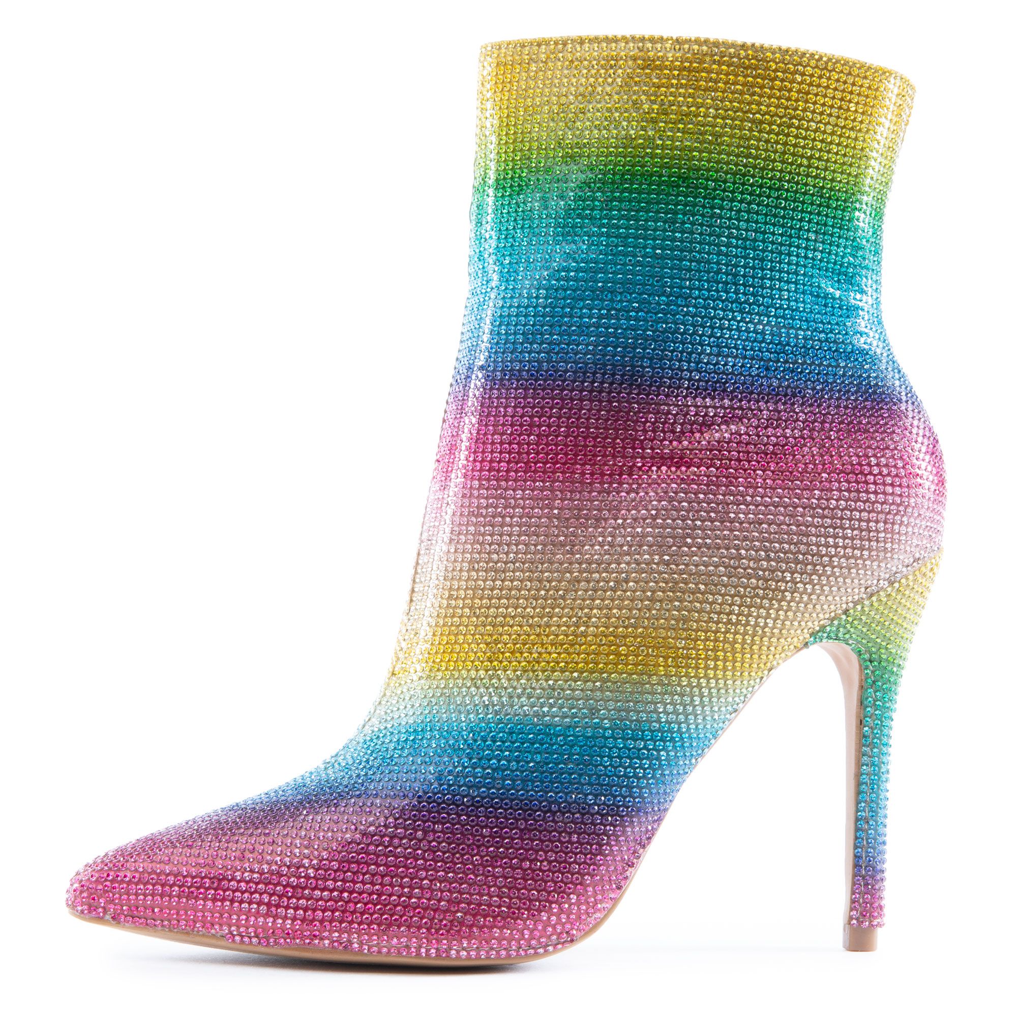 JC DOSSIER Color Trap High Heel Booties COLOR TRAP-MLT - Shiekh