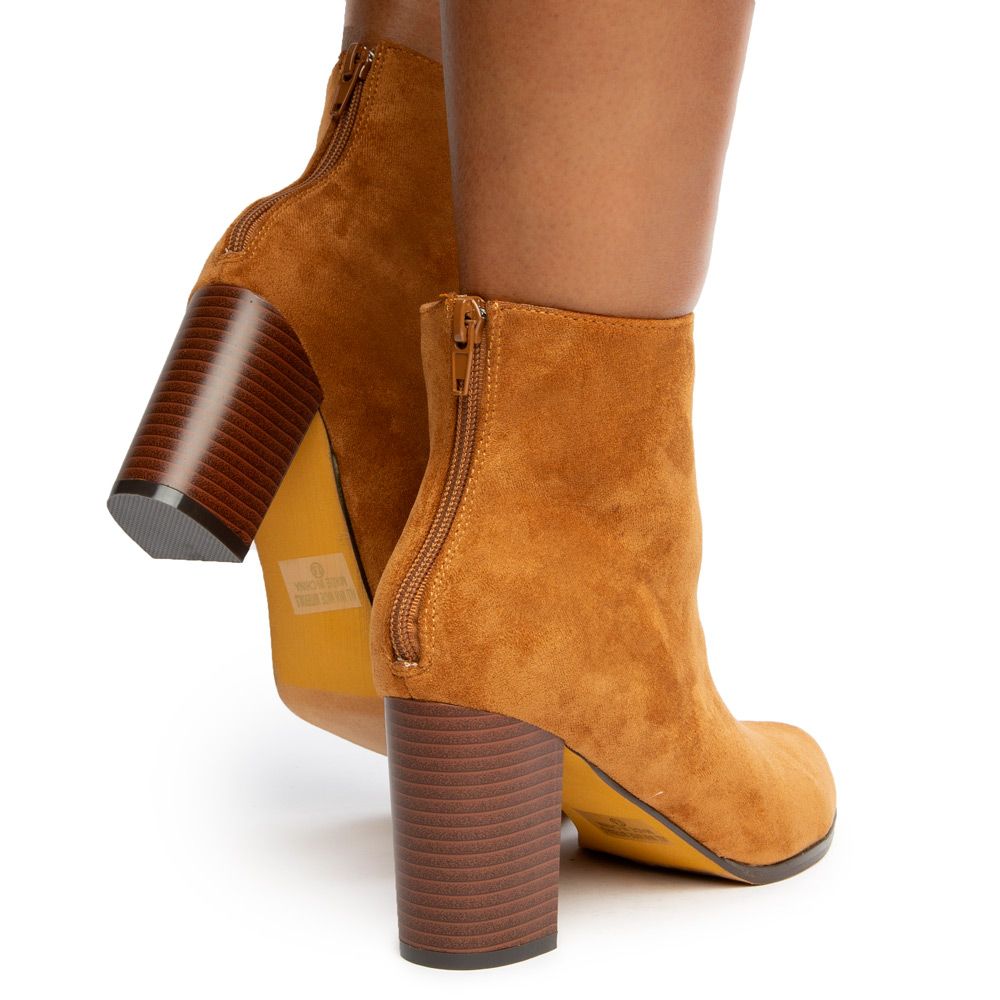 bootie chunky heel