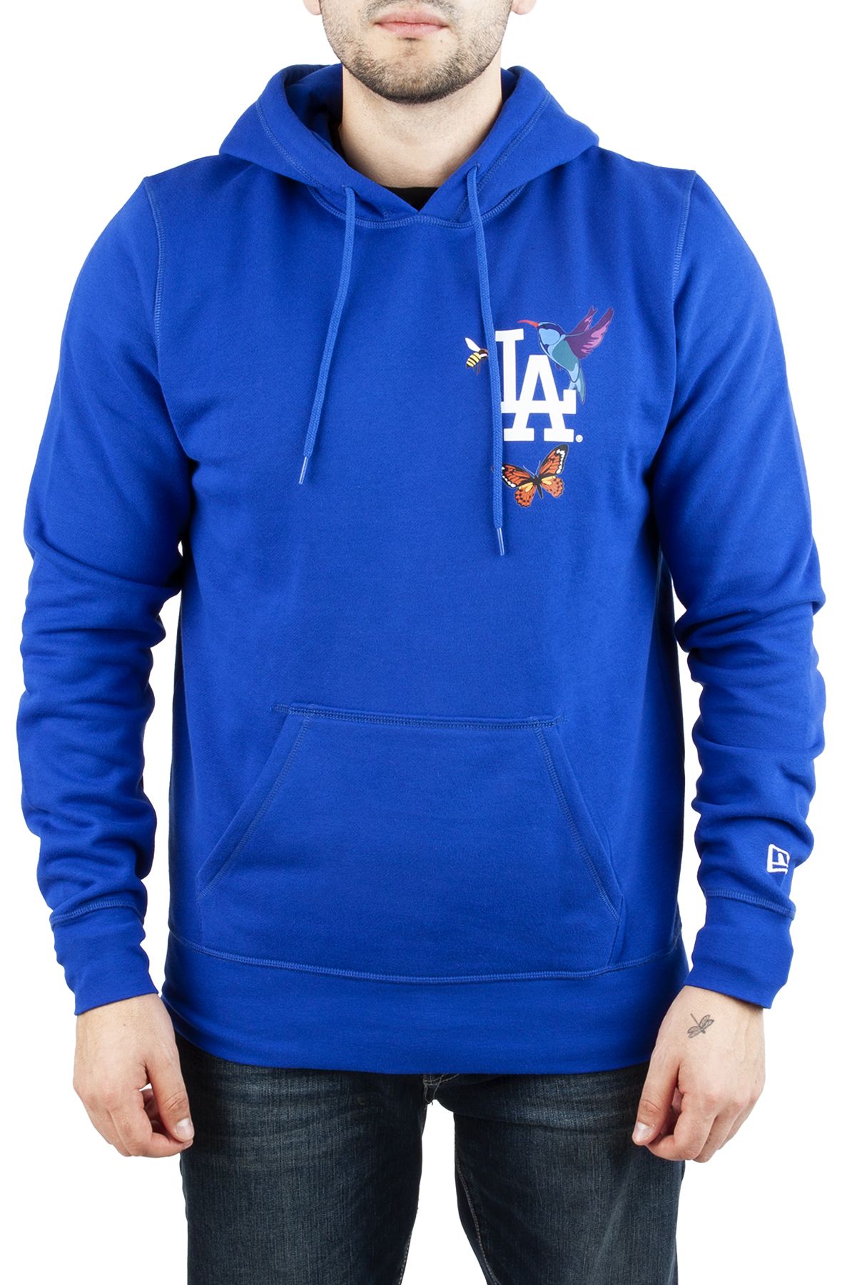 LA Dodgers Sweatshirt Girls Hoodie Blue Youth Fleece Full Zipper MLB.