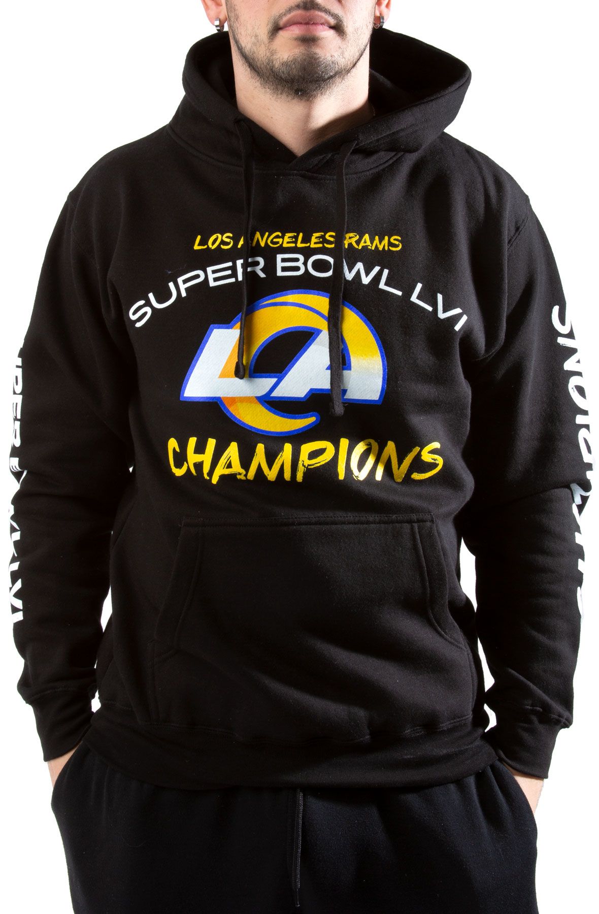New Era Black LA Rams Super Bowl LVI Champions 9FORTY