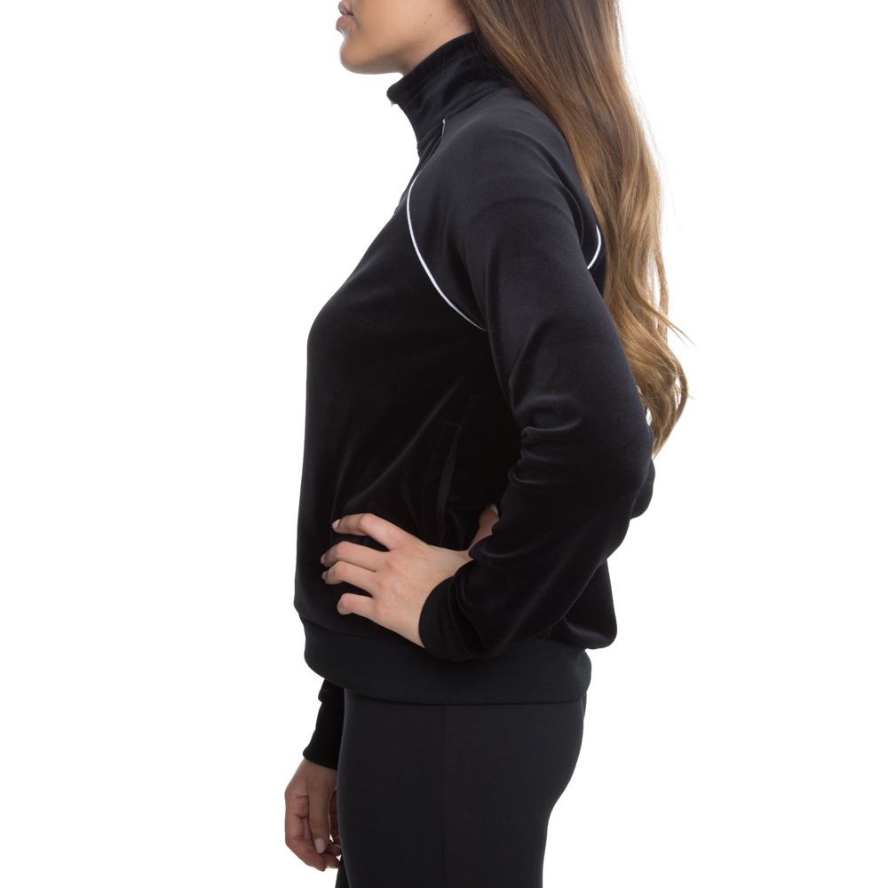 NIKE NSW VELOUR TRACK JACKET AQ7977 010 Shiekh