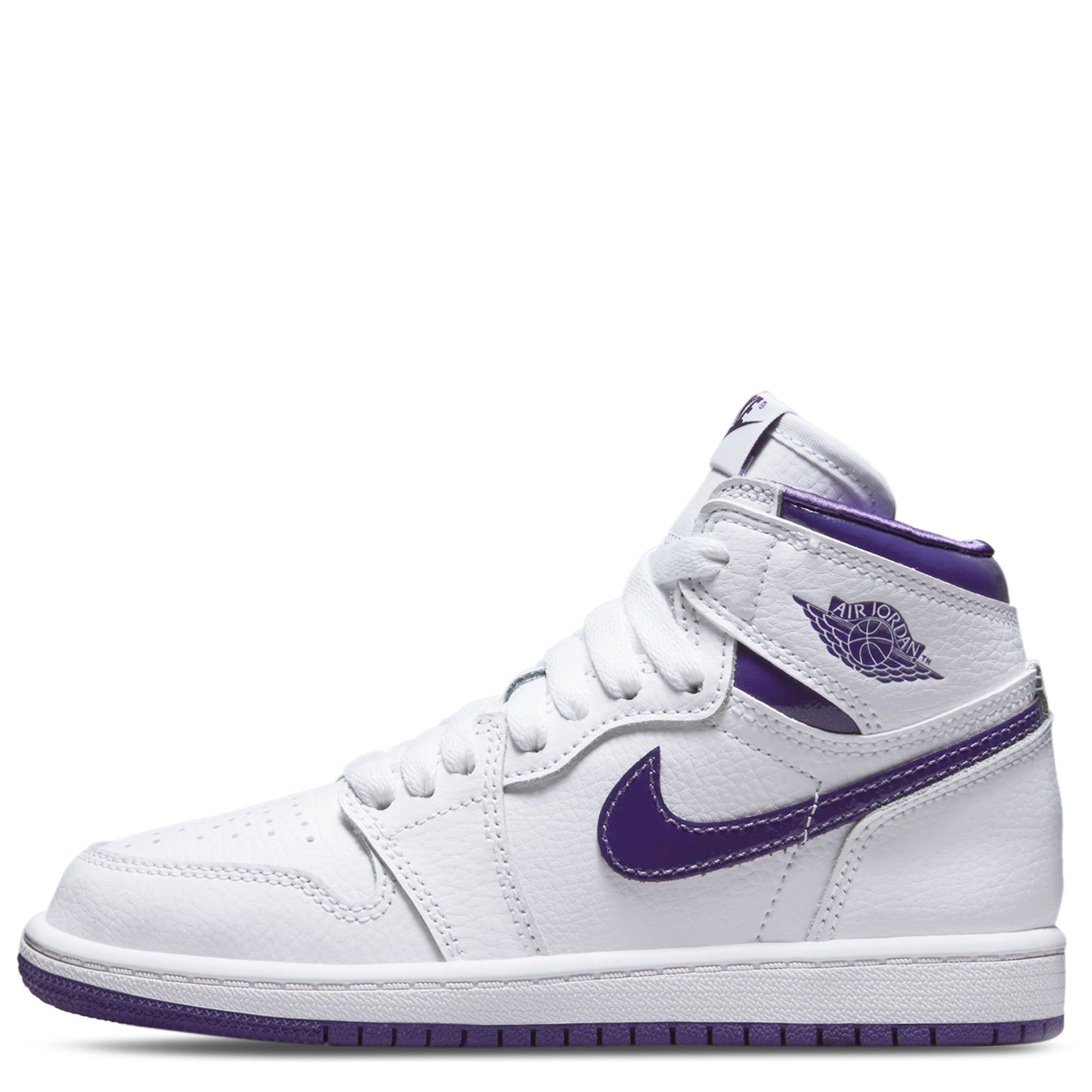 jordan ps jordan 1 high og white court purple