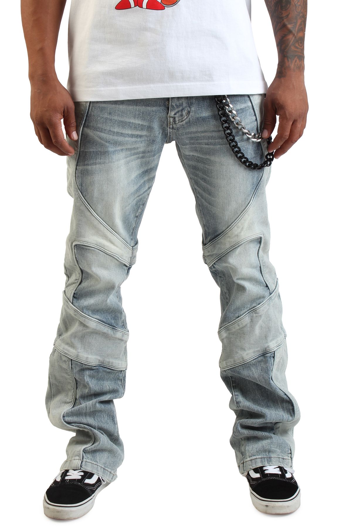 SMOKE RISE Artemis Moto Jeans JP25618SK-ART - Shiekh